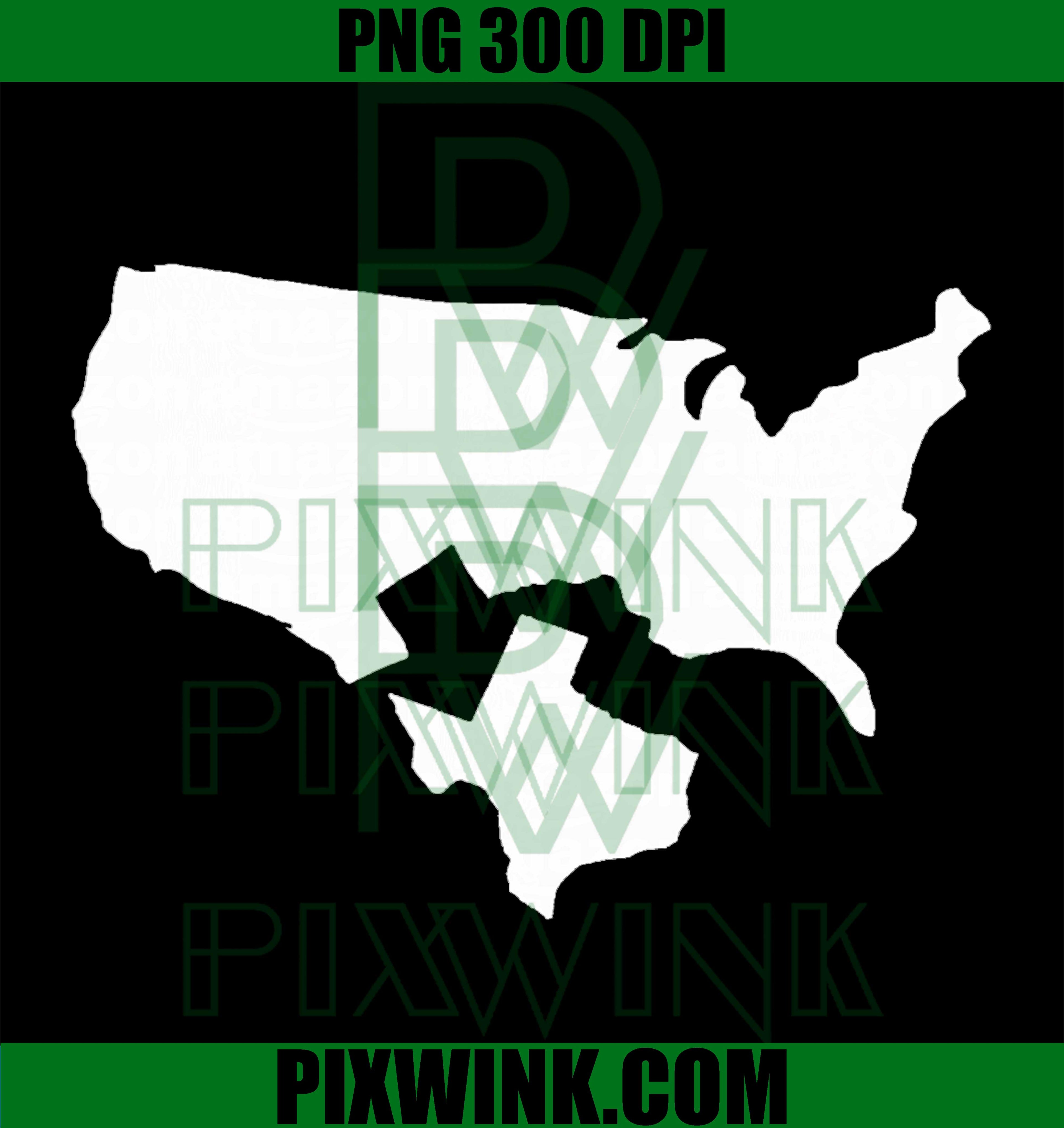Texas Secede Lone Star State PNG, USA Map Independence Retro Design