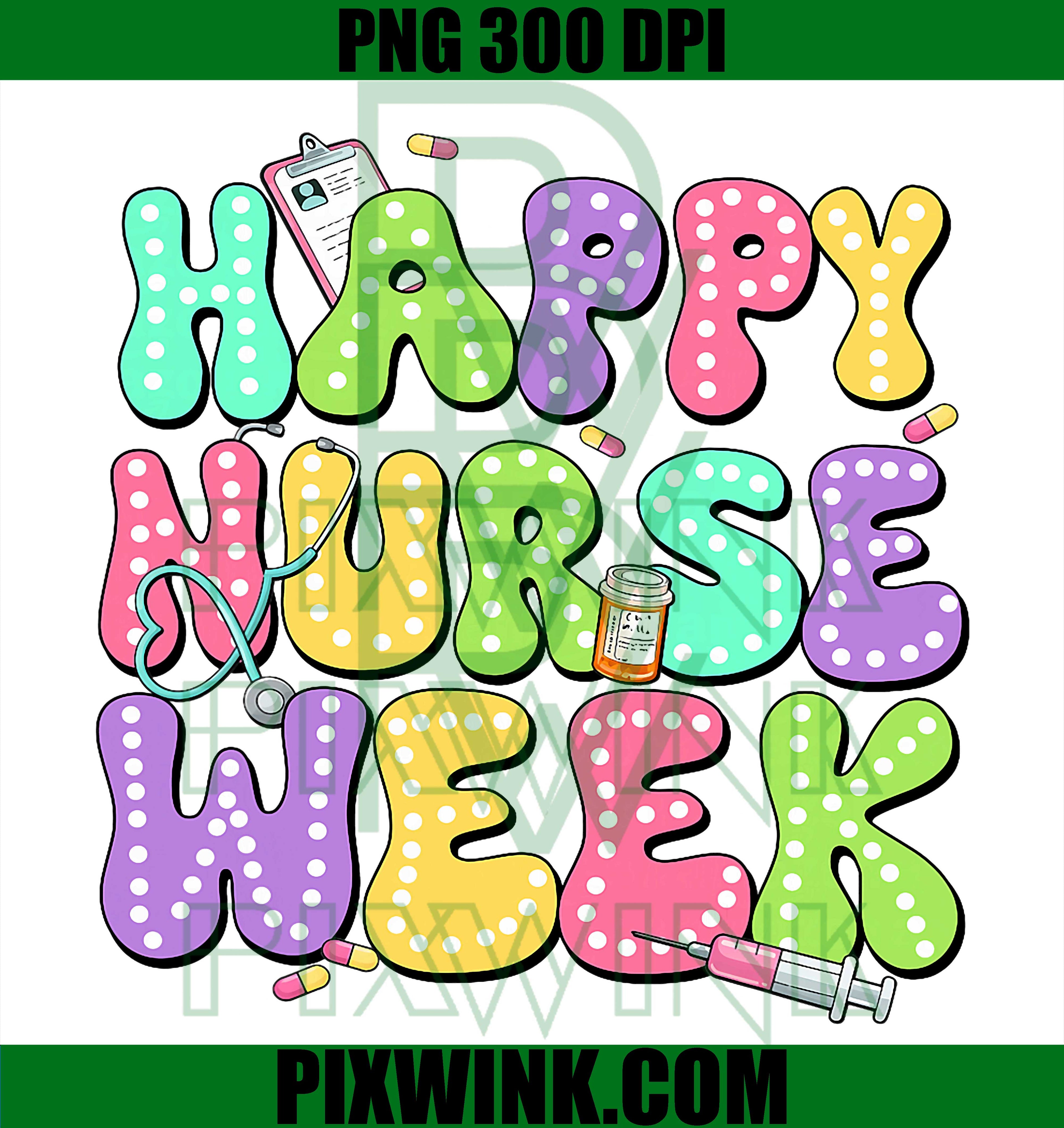 Retro Nurse Week 2026 PNG, Happy Nurse Week Vintage Design PNG