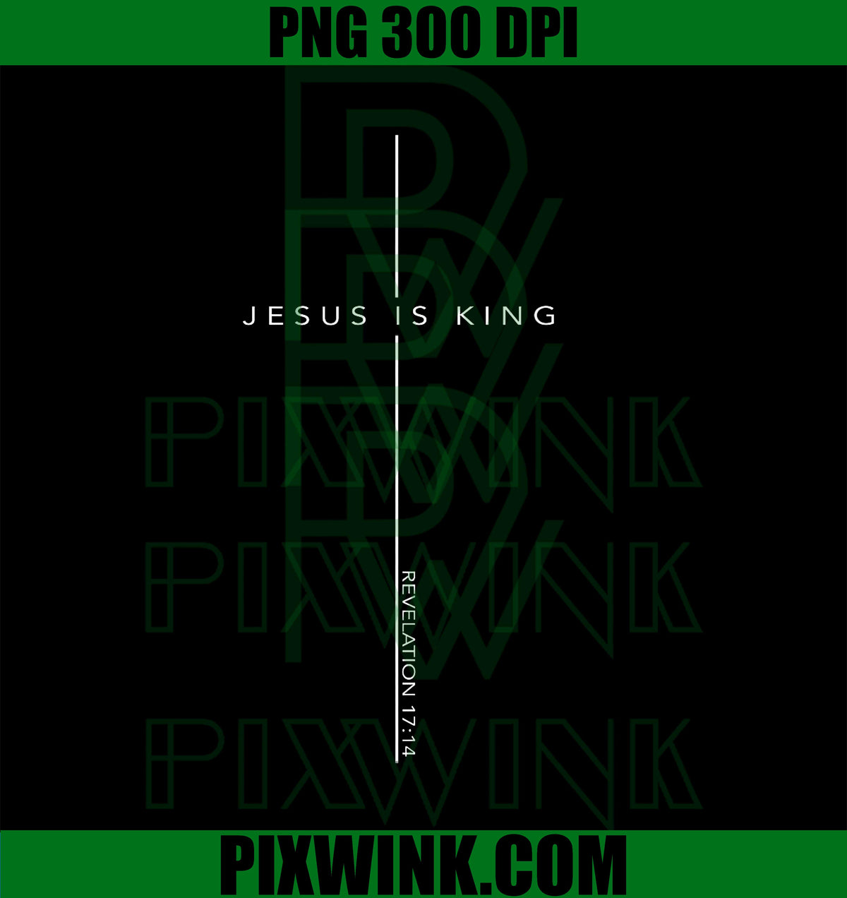 Jesus is King Cross Christian Faith PNG, Bible Verse PNG
