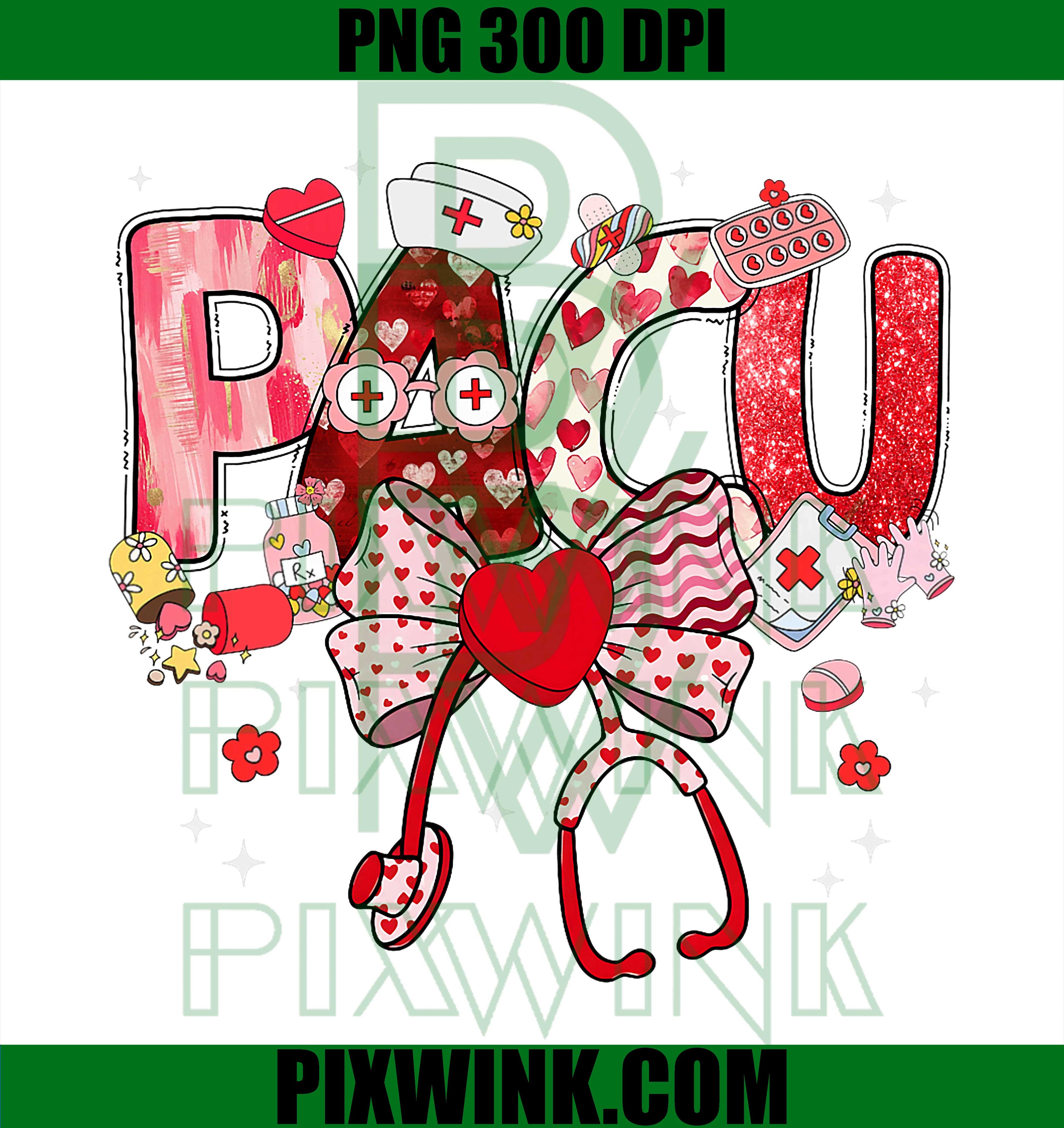 Valentine Pacu Nurse Coquette Bow Stethoscope PNG