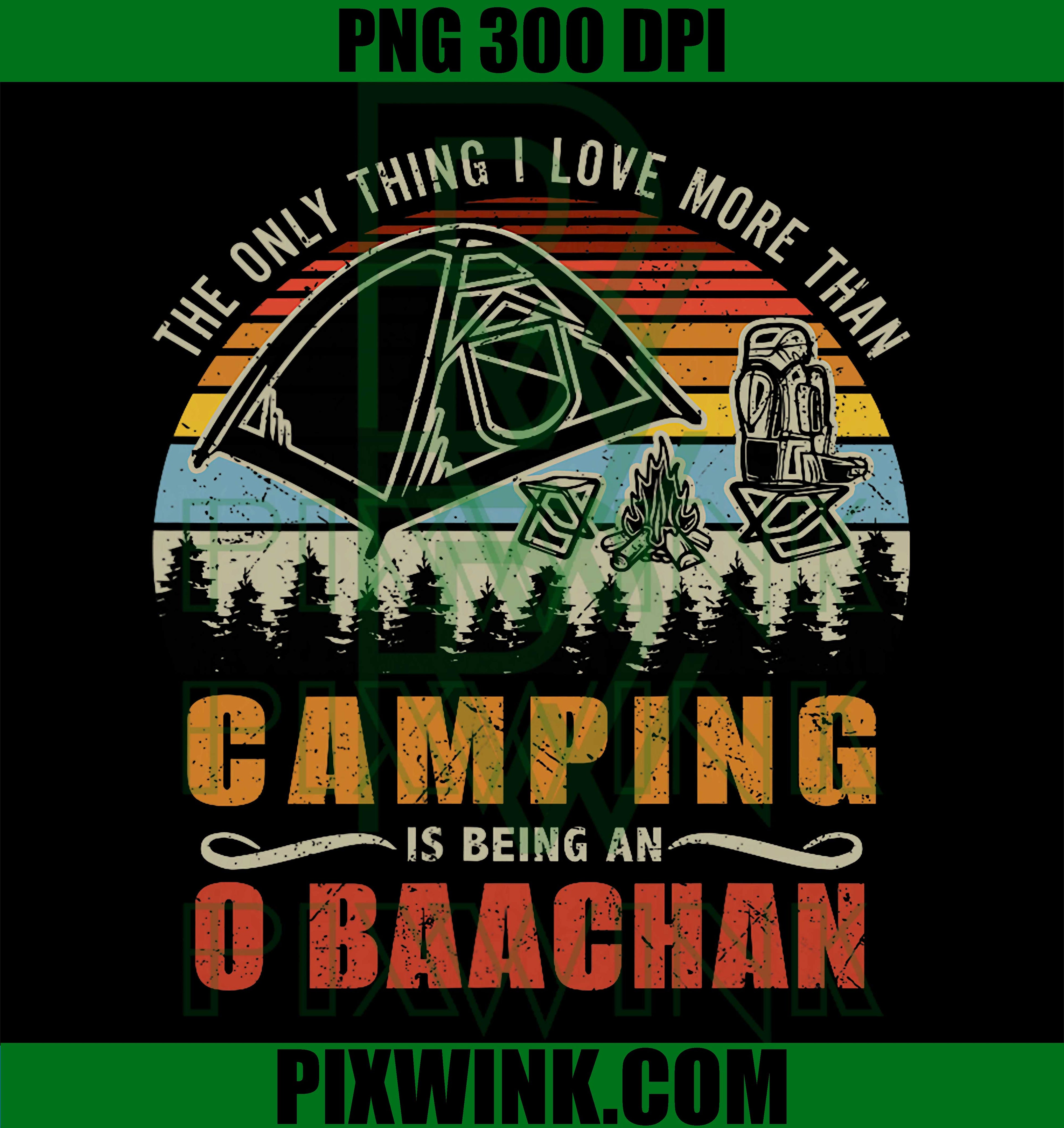 Camping PNG, Grandma Baachan PNG Funny Mom Design
