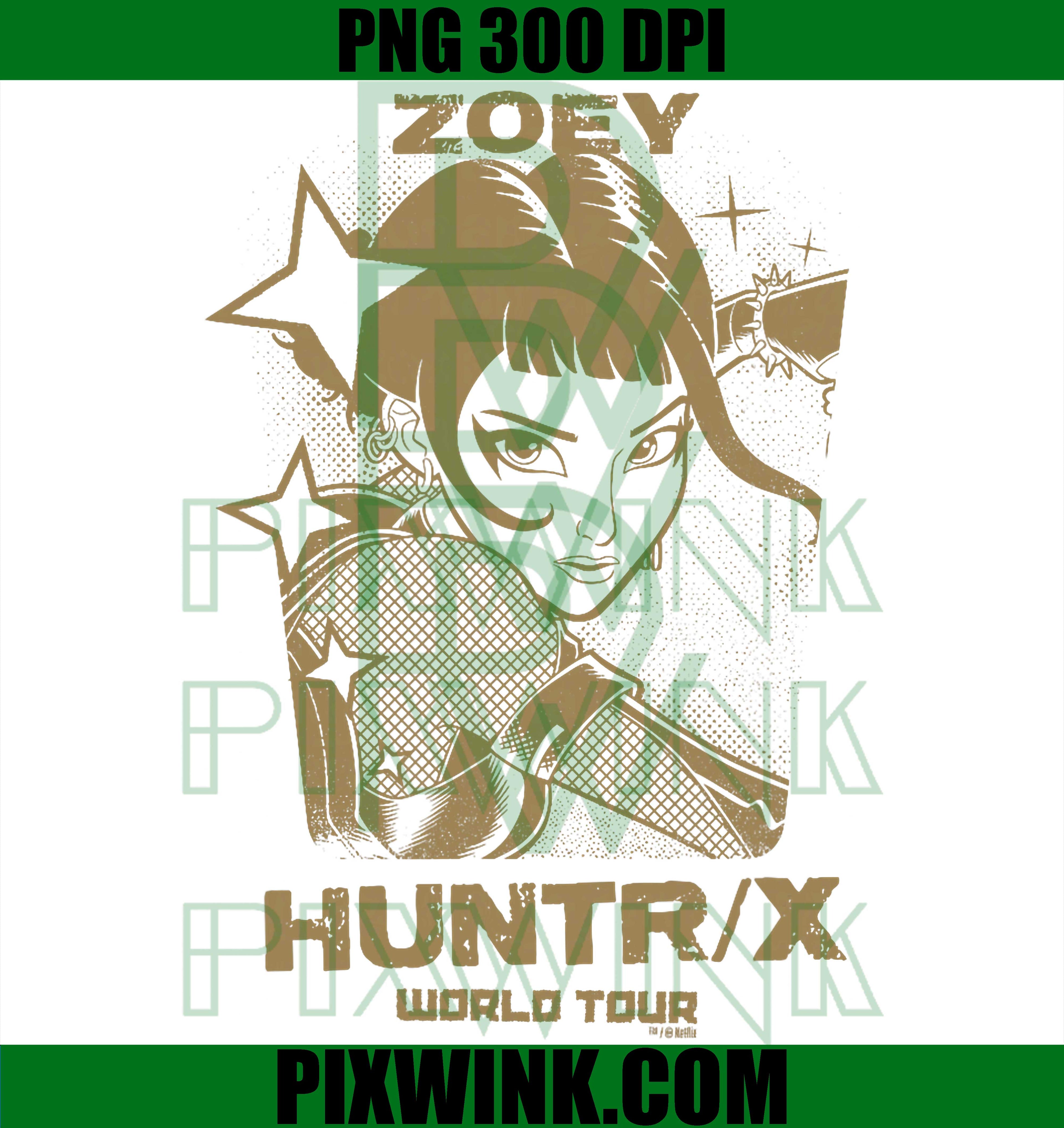 Kpop Demon Hunters PNG, Zoey World Tour Official PNG