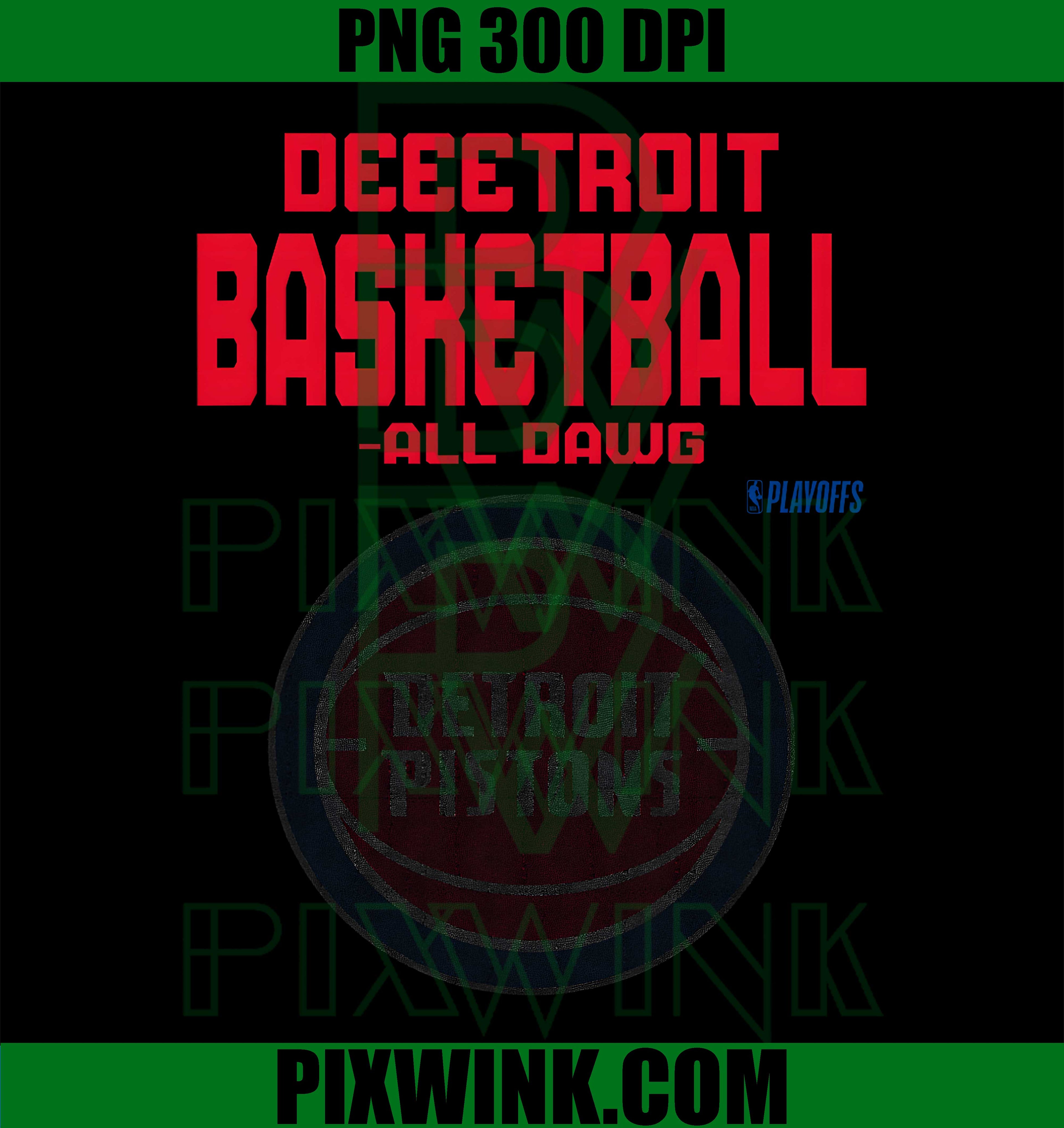 NBA 2026 Playoffs Pistons Billboard PNG, Detroit Basketball Graphic PNG