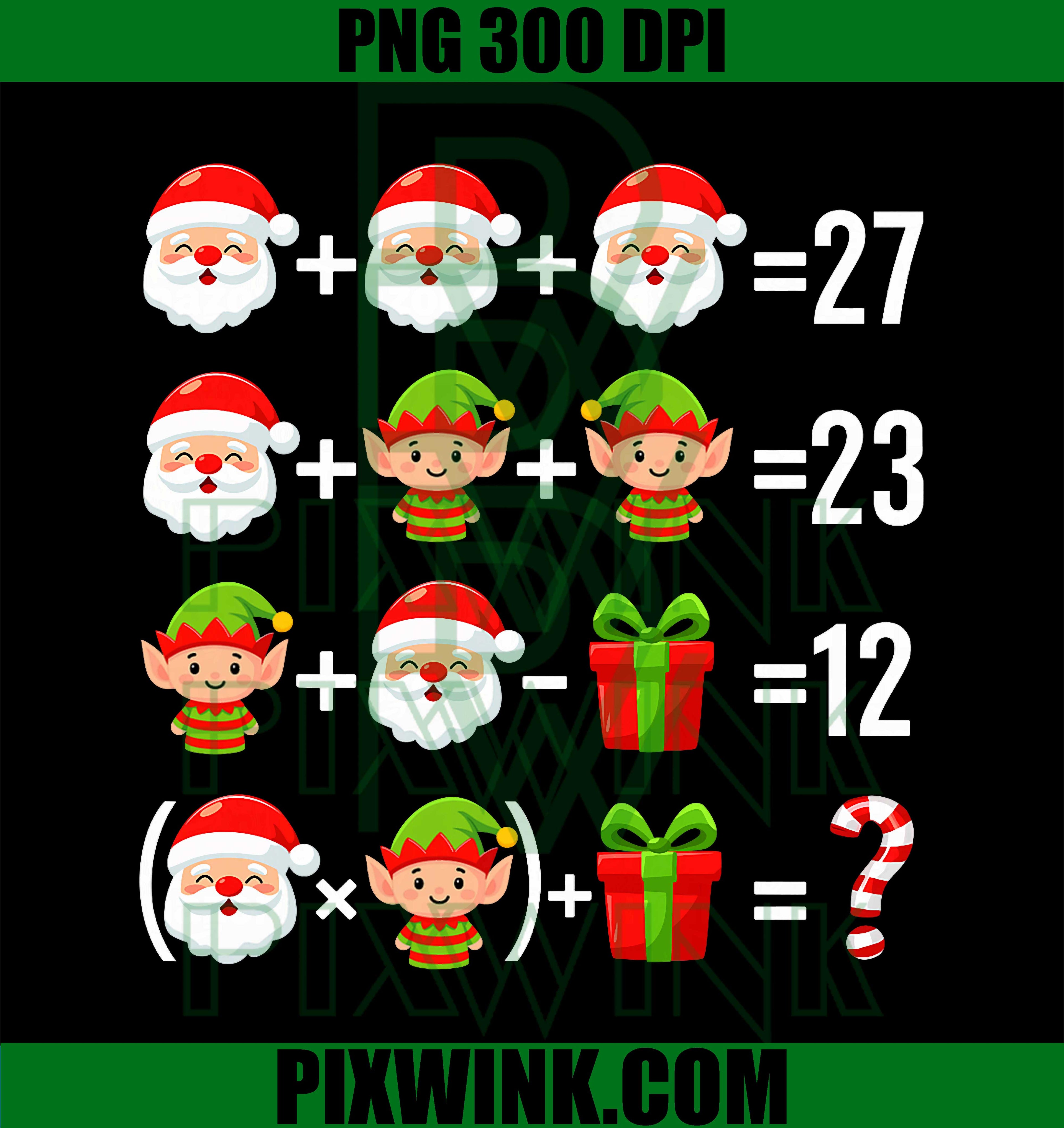 Funny 67 Meme Santa Math Teacher Christmas Six Seven PNG