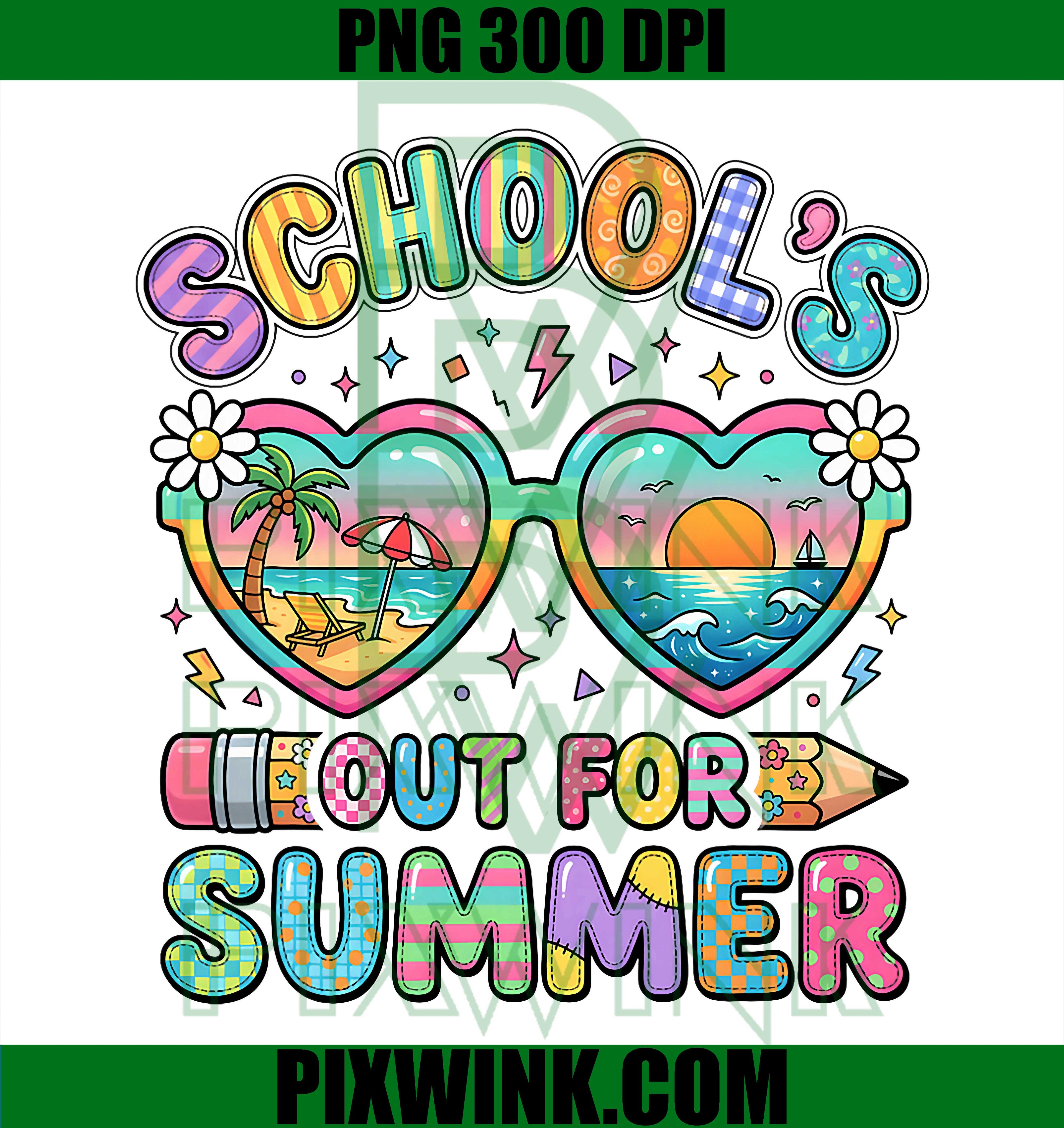 Schools Out For Summer PNG, Funny Last Day School PNG