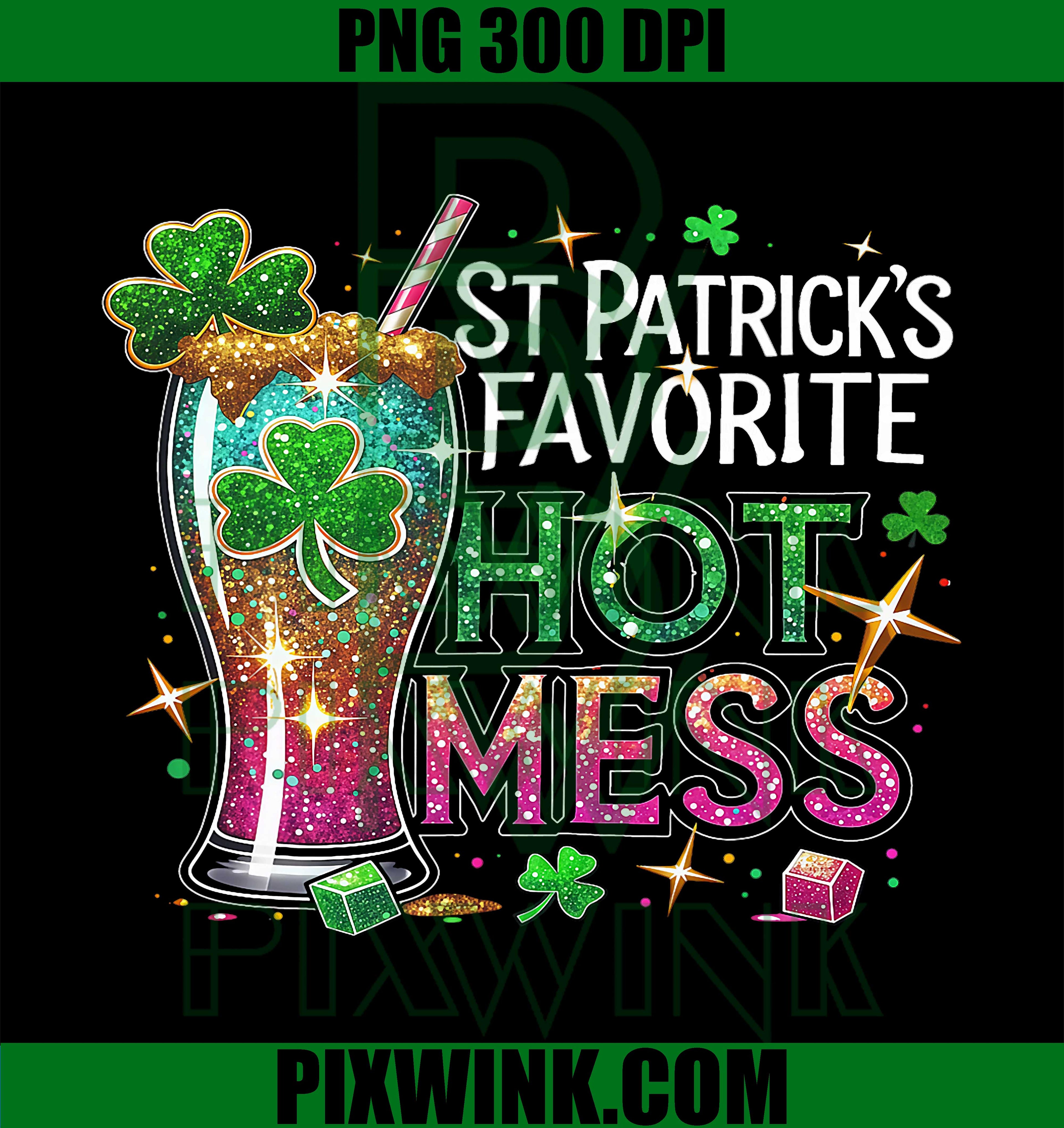 St. Patrick’s Favorite Hot Mess, Green Beer – St. Patrick’s Day PNG