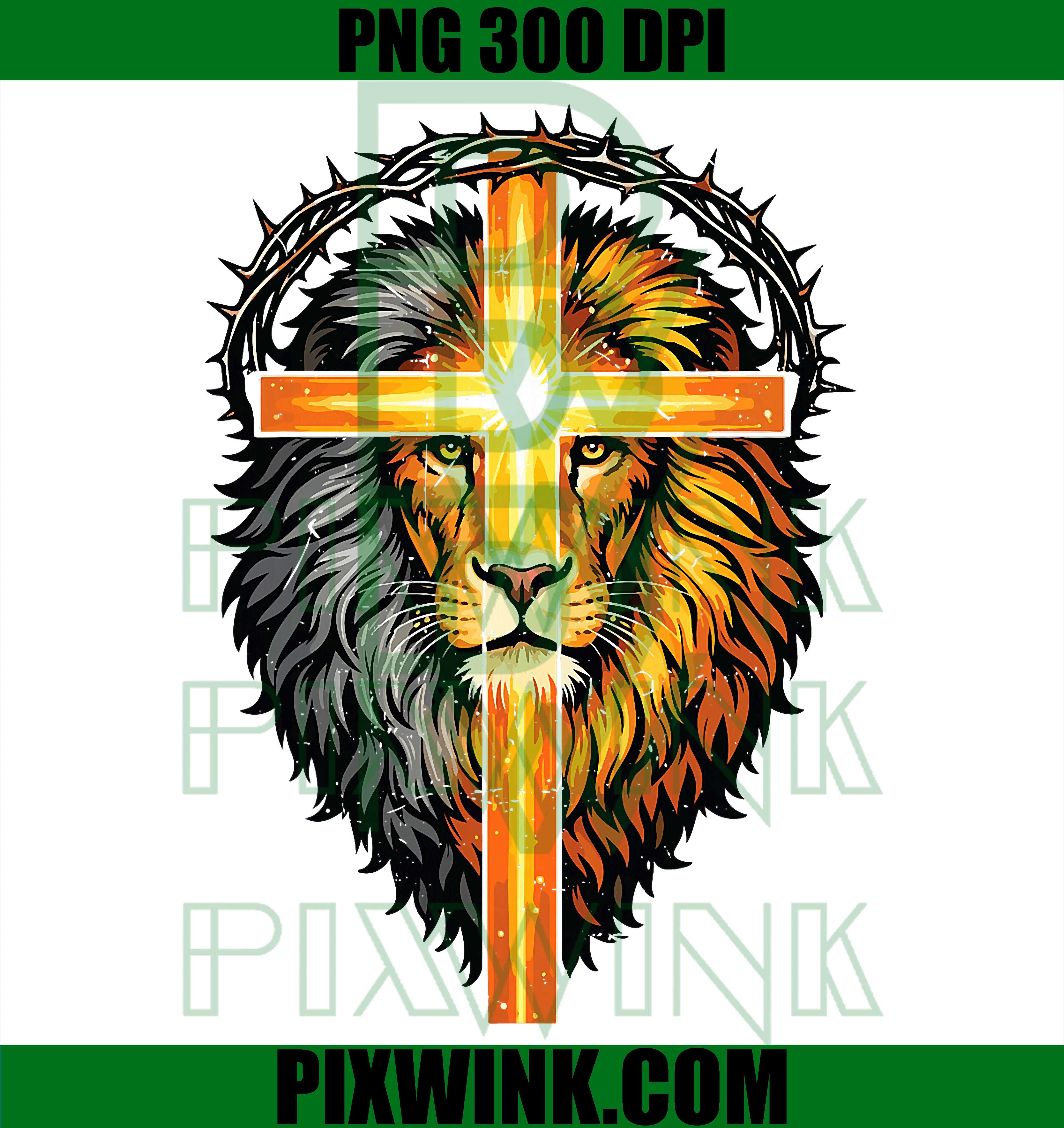 Lion Of Judah PNG, Jesus Christ Cross PNG, Christian Faith PNG
