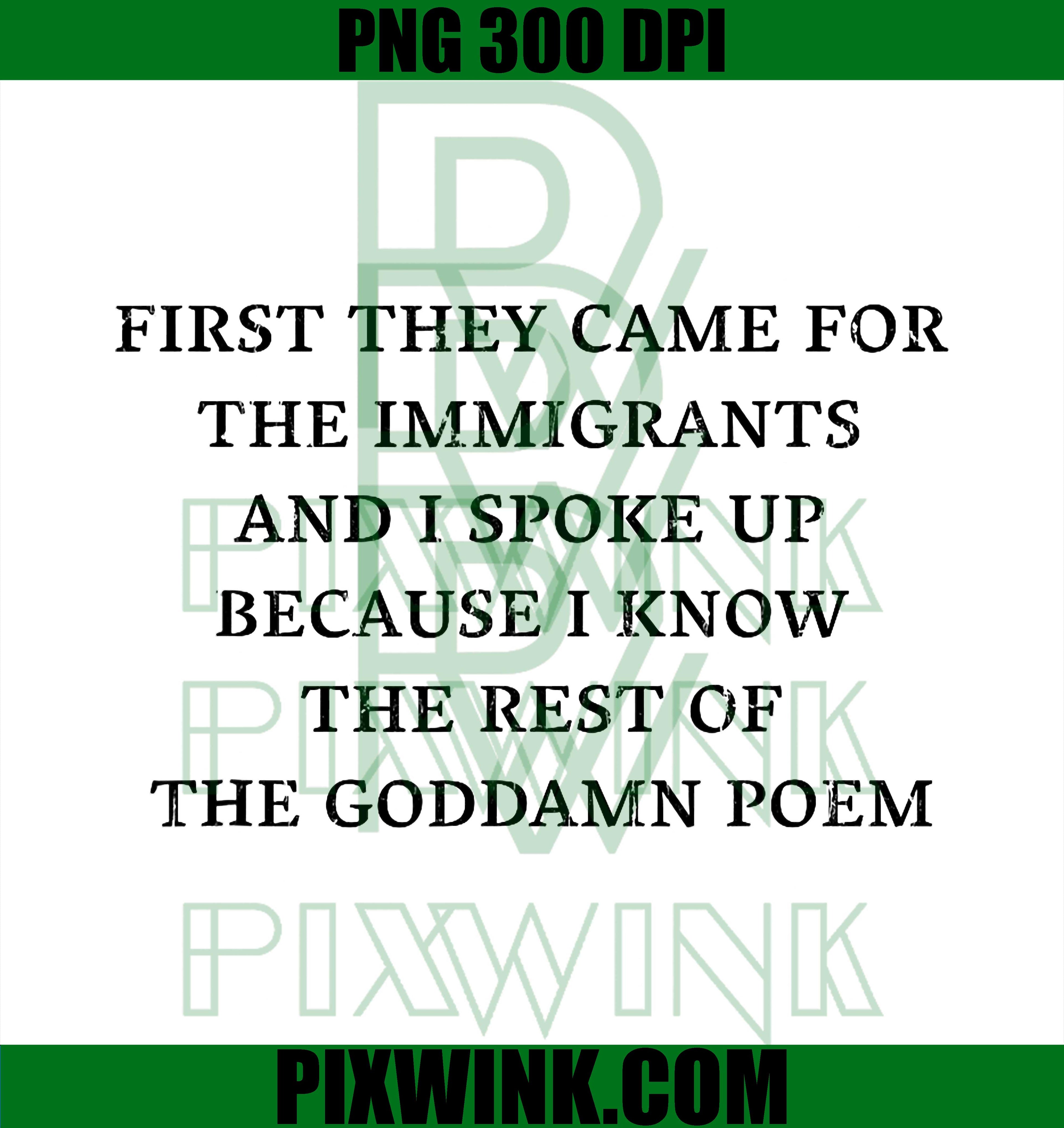 First They Came For Immigrants PNG, Social Justice PNG, Human Rights PNG