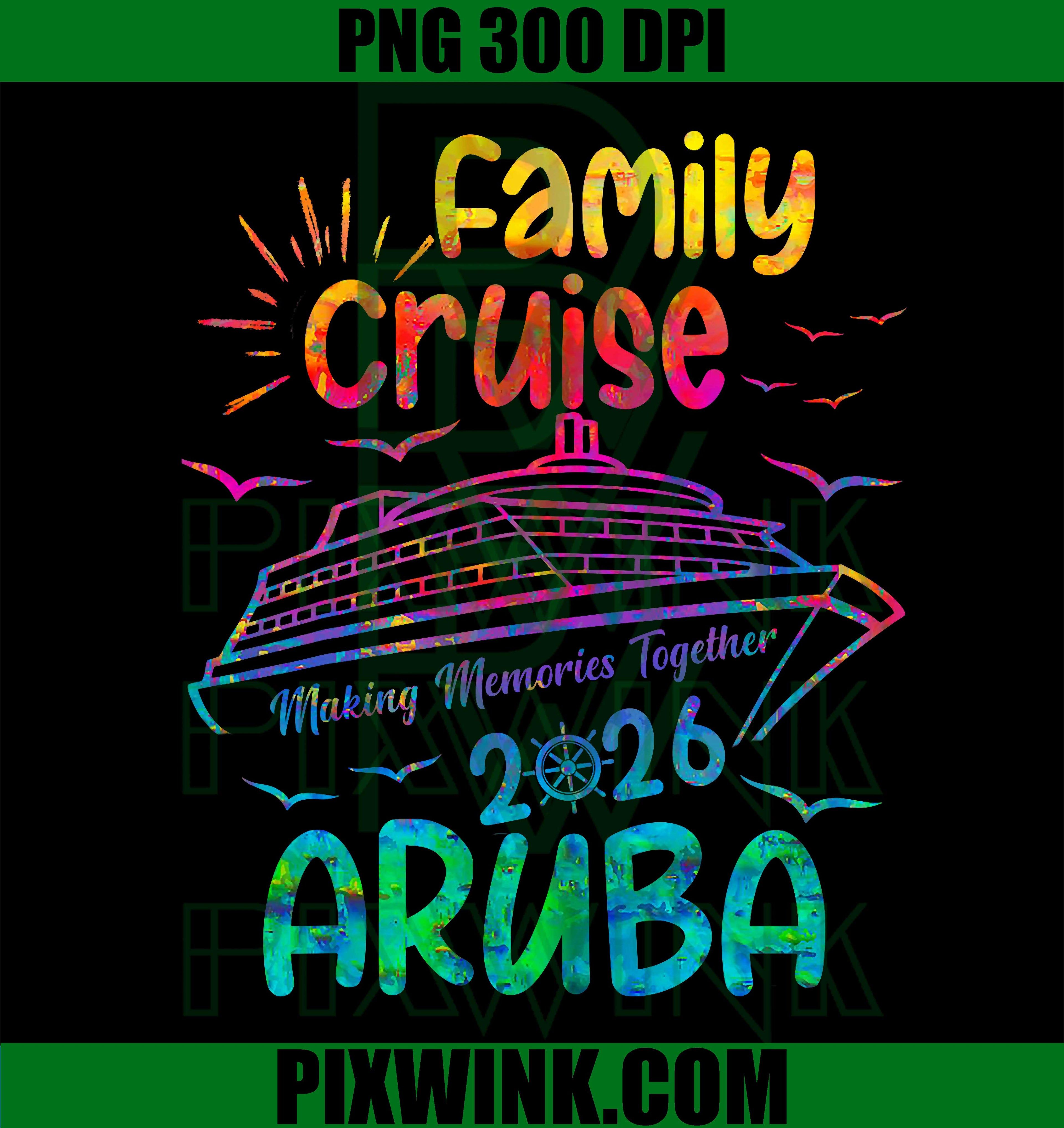 Aruba Family Cruise 2026 Matching Family Vacation 2026 PNG