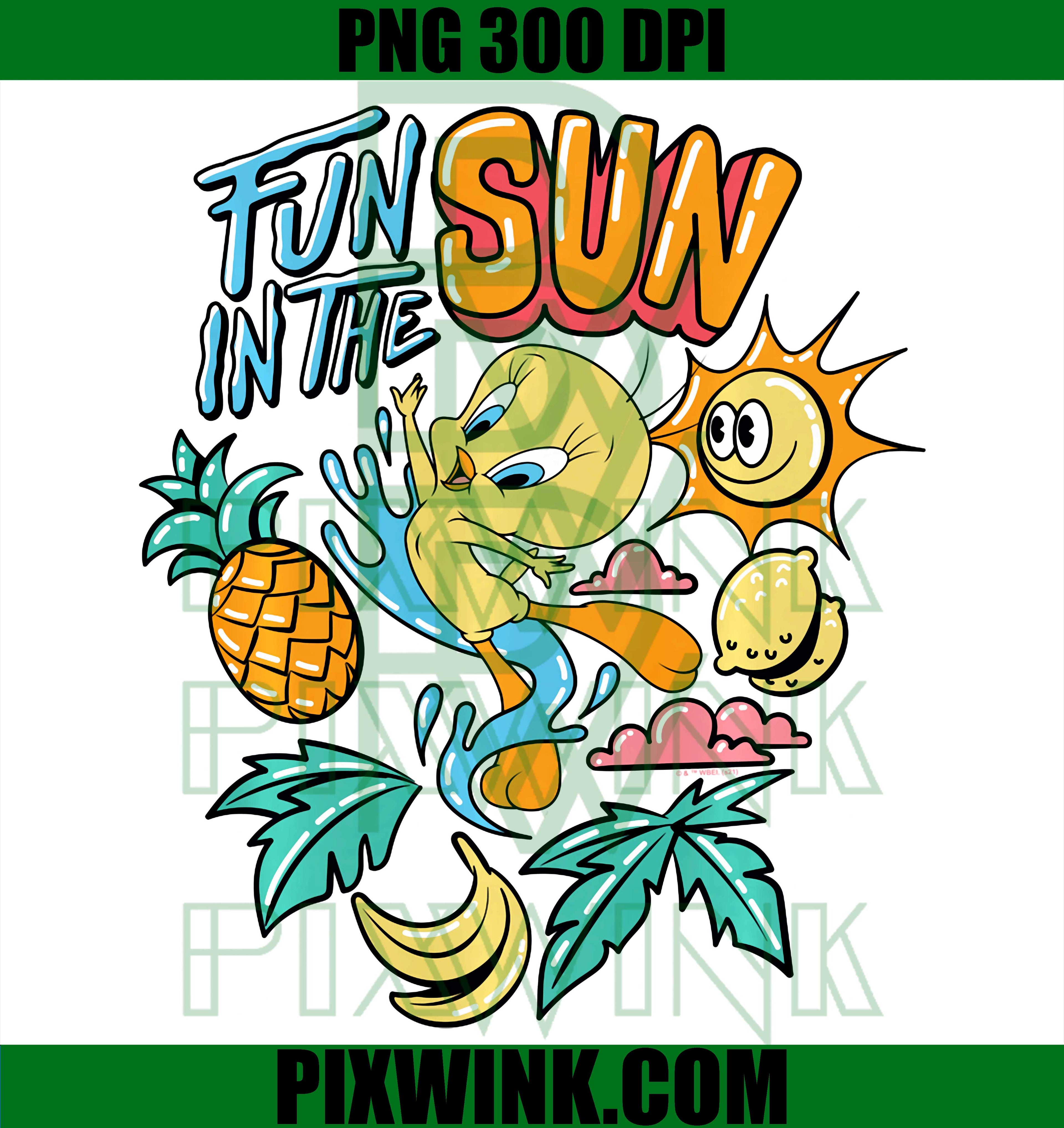 Looney Tunes Tweety PNG, Fun In The Sun PNG