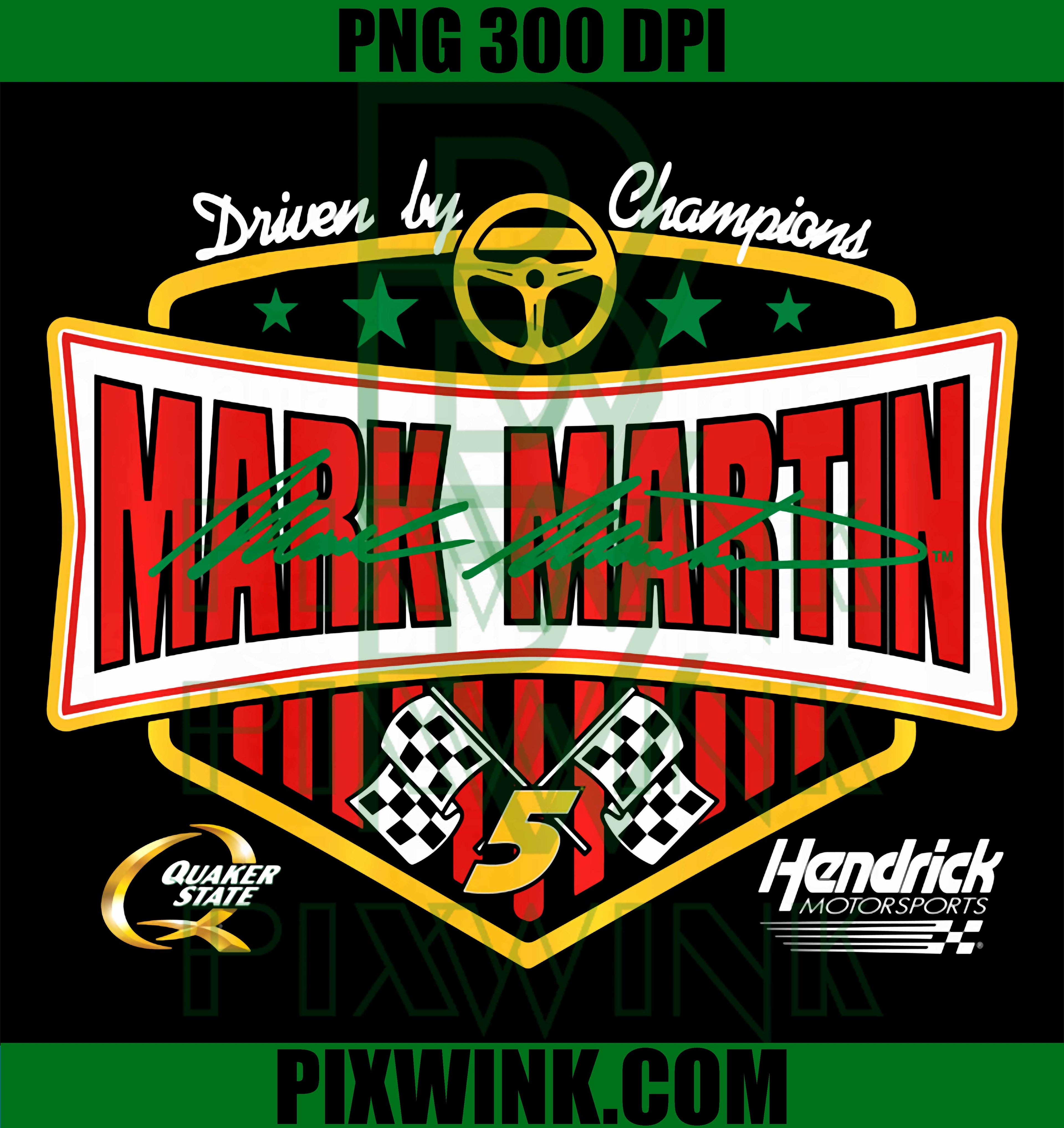 Mark Martin PNG, Hendrick Motorsports Licensed Racing PNG