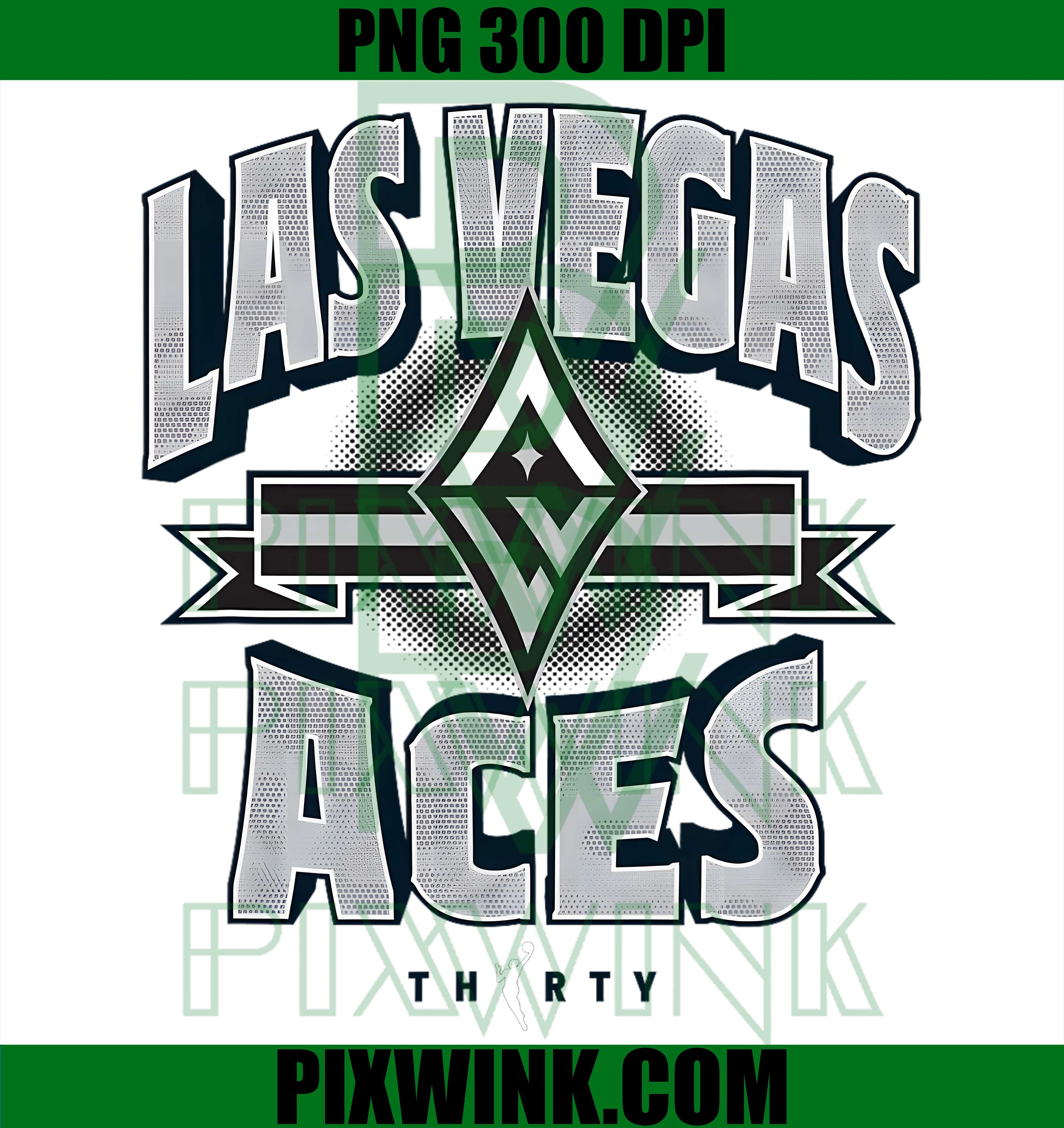 WNBA 30th Anniversary Drop Box PNG,Las Vegas Aces PNG