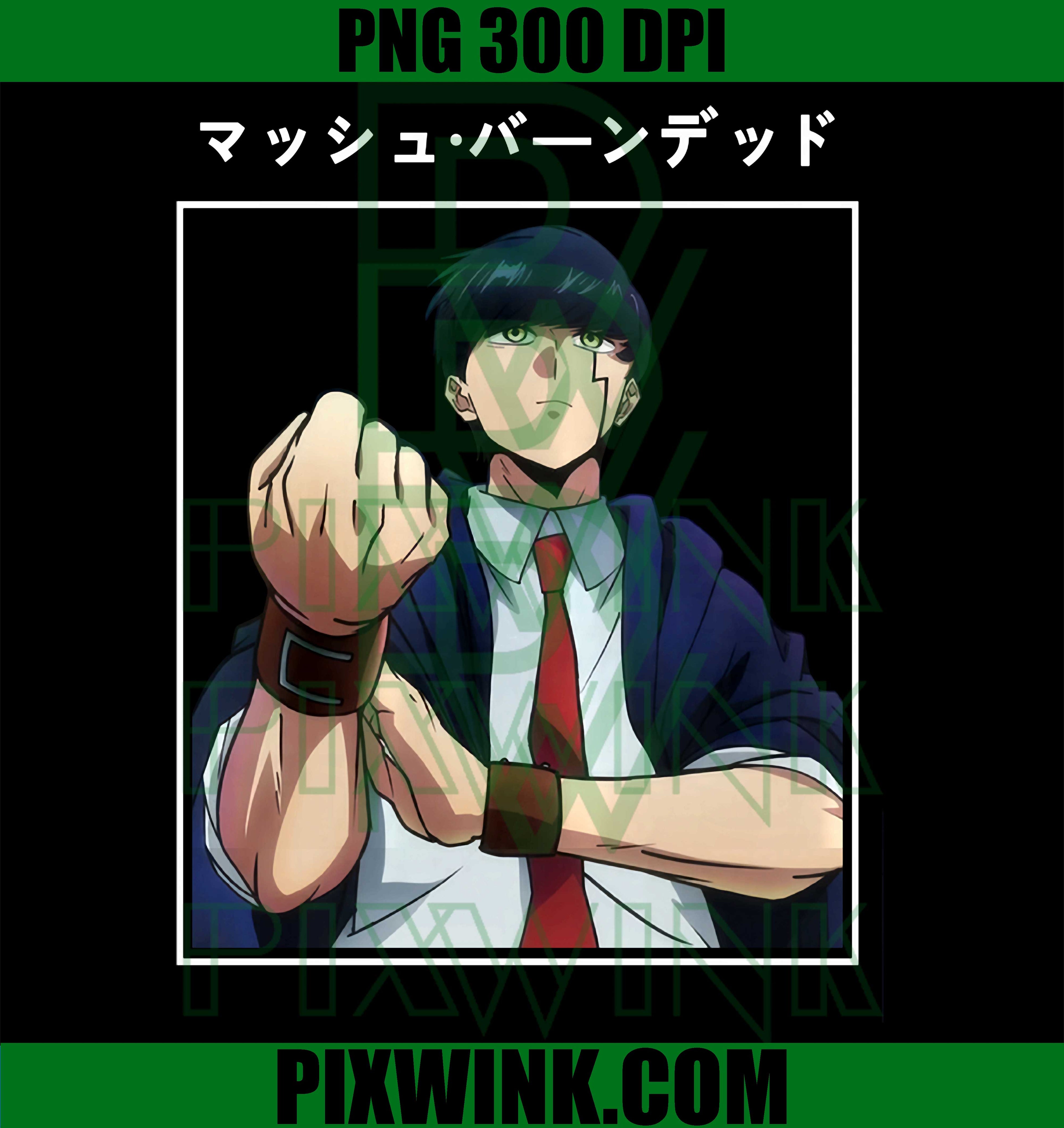 Mash Burnedead PNG, Anime Magic Muscles Manga Funny Cute PNG