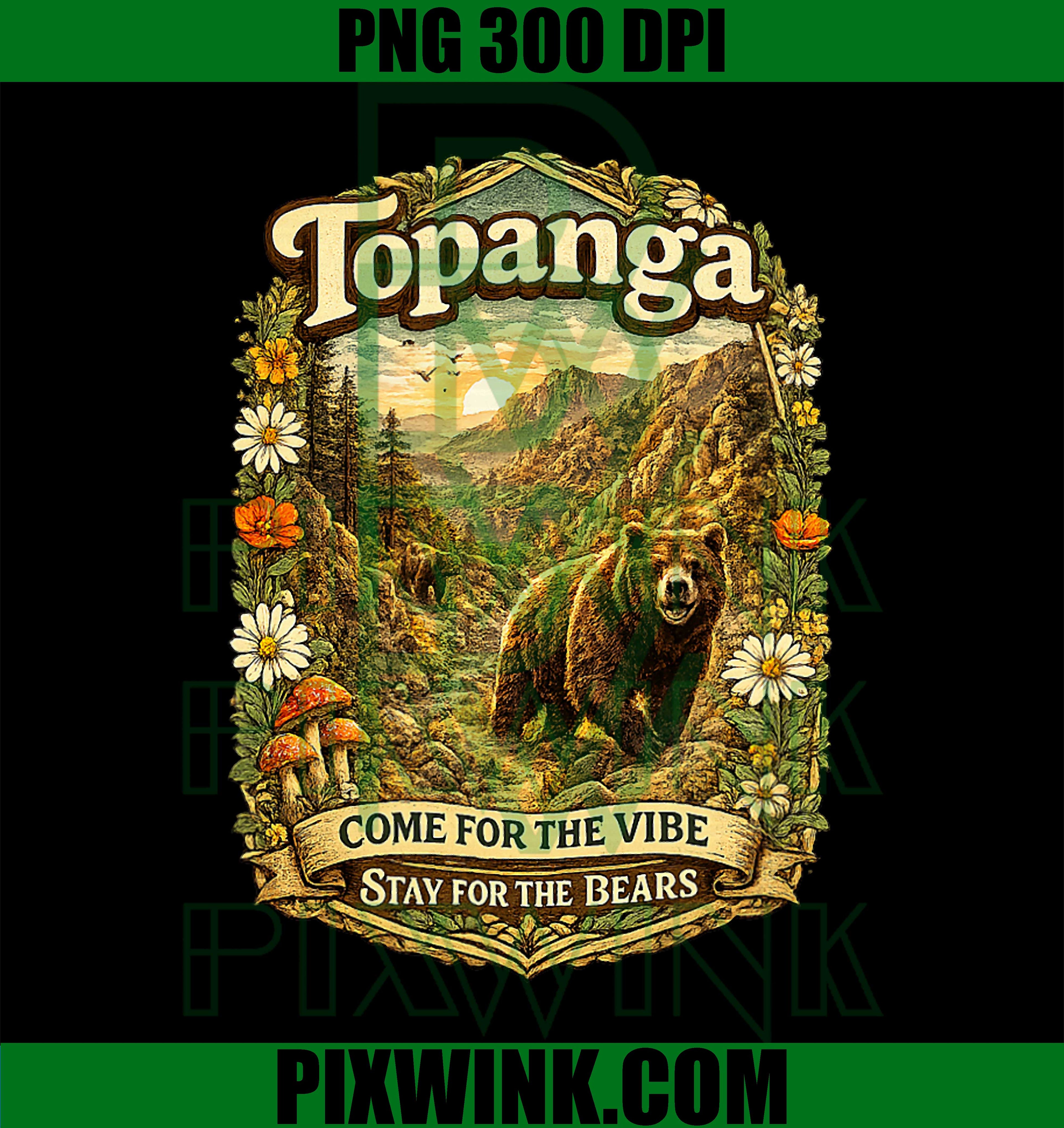 Vintage Topanga Canyon Bear PNG, Bohemian Bear Family PNG