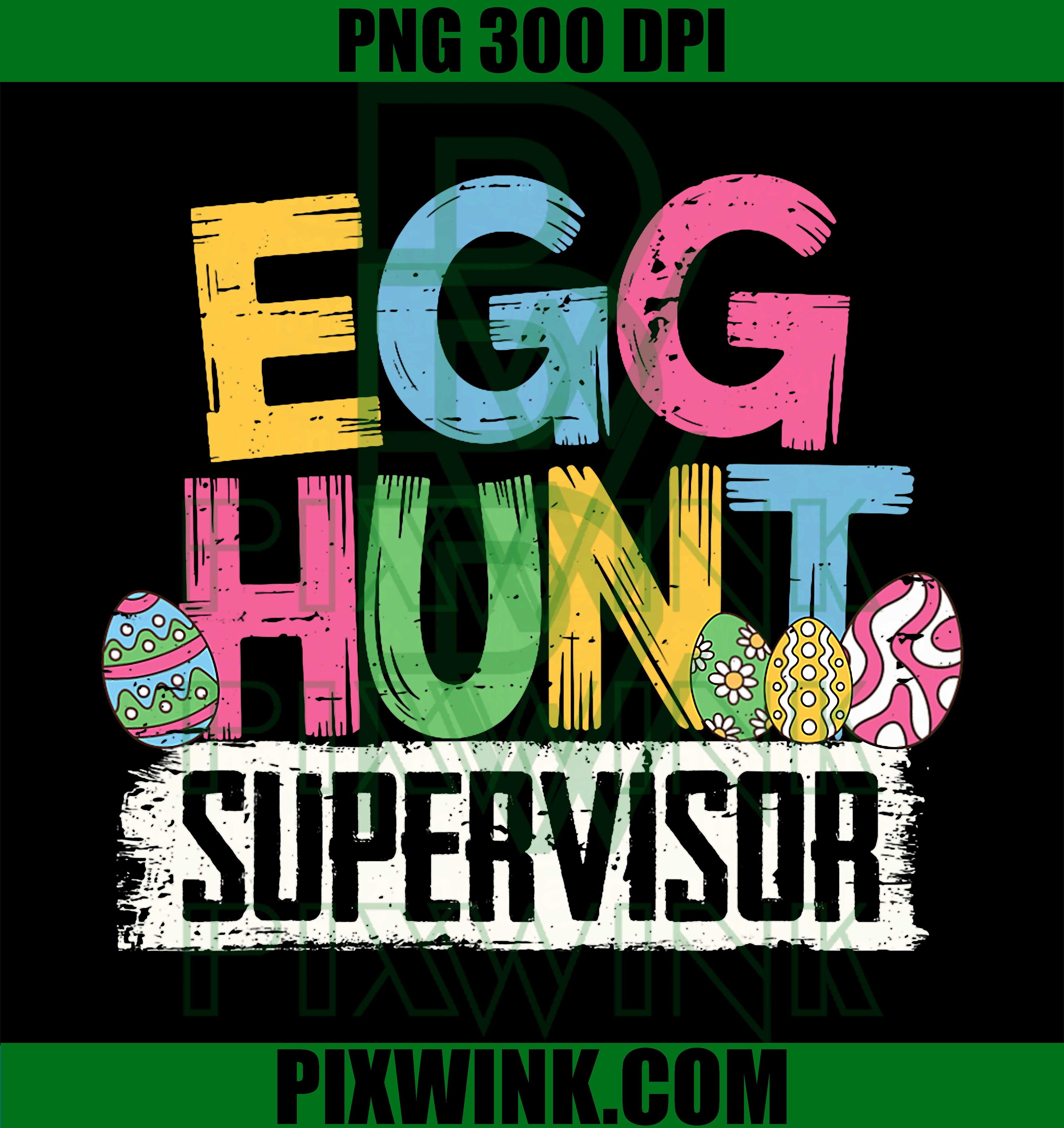 Funny Easter Egg Hunt PNG, Egg Hunt Supervisor PNG, Easter Family PNG