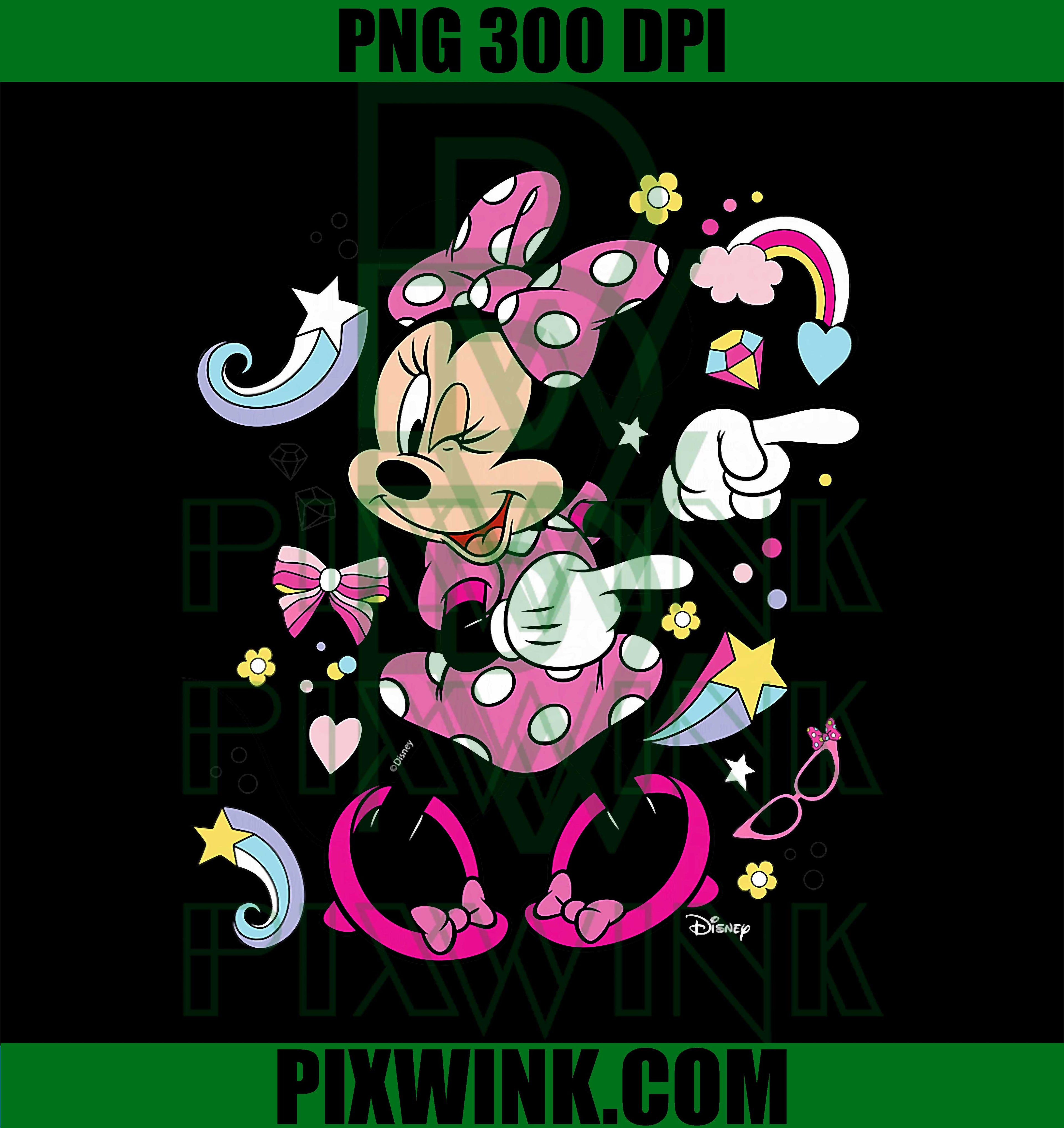 Mickey & Friends, Minnie Mouse Graphic Only PNG