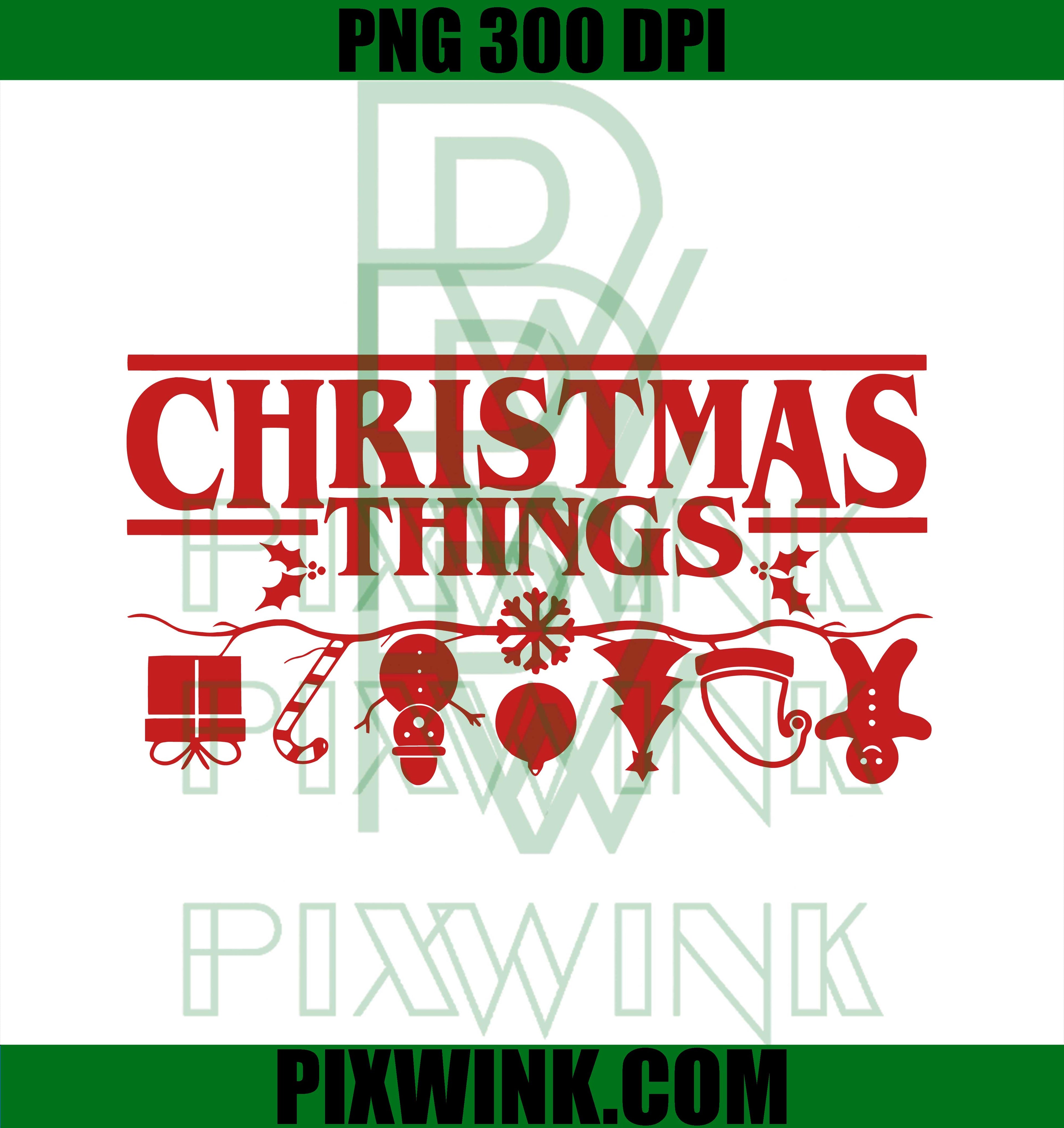 Christmas Things SVG, Merry Christmas SVG, Xmas Stranger Things SVG
