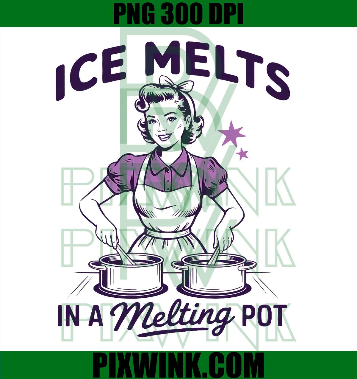 Ice Melts in a Melting Pot, Human Rights Protest No ICE PNG Illustration