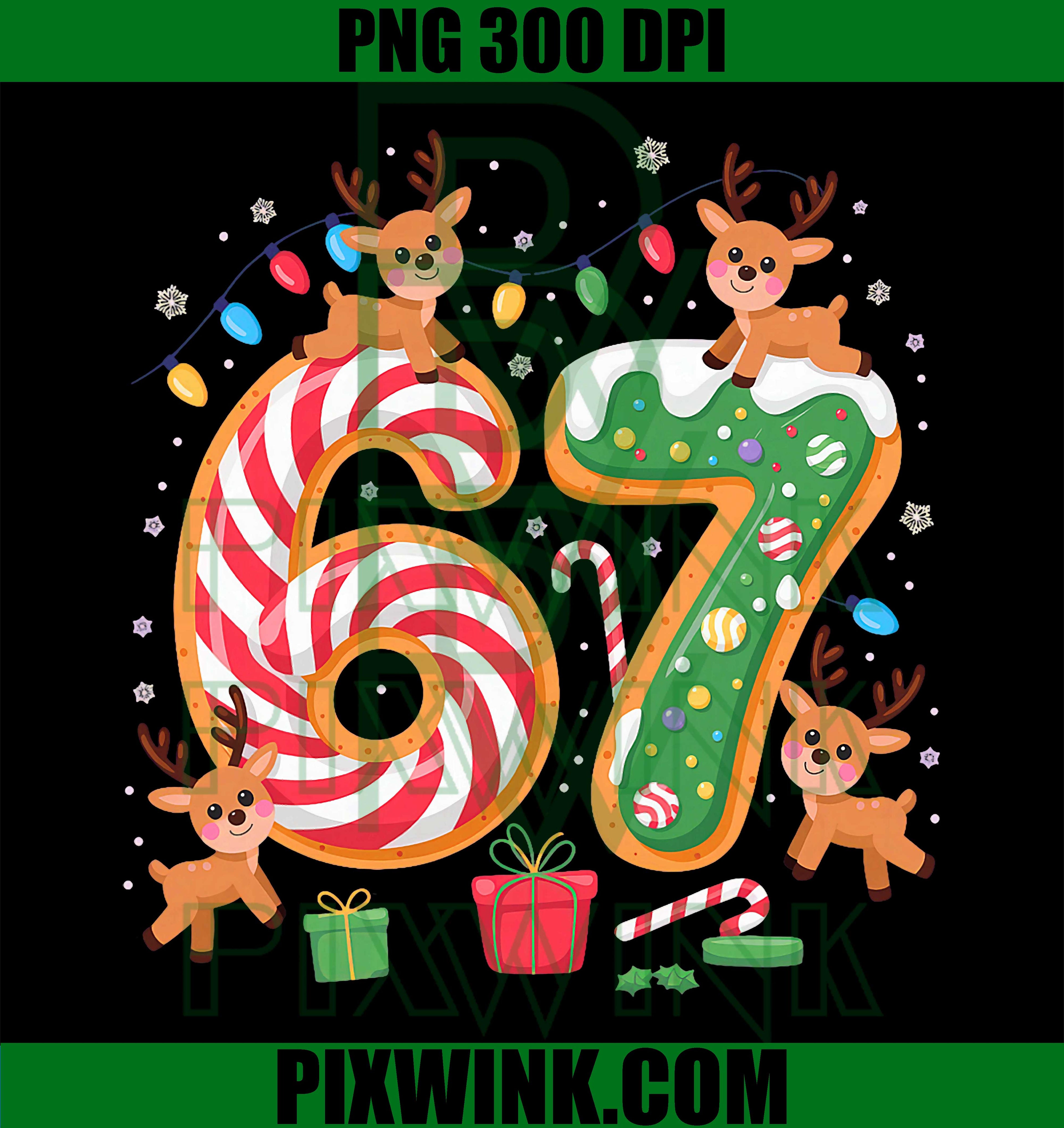 Christmas 67 Xmas Six Seven Ugly Sweater 6-7 PNG