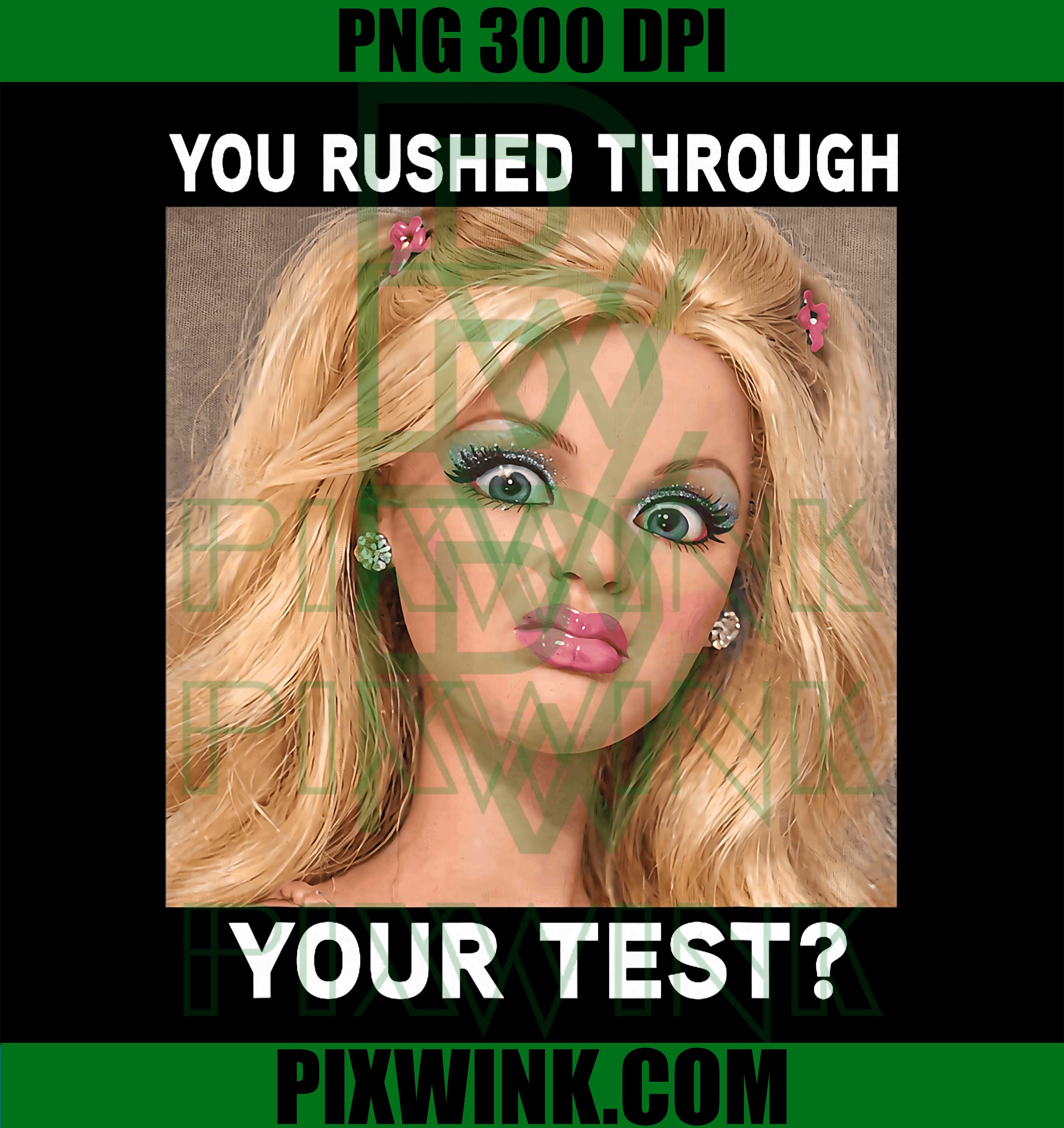 You Rushed Through Test PNG, Funny Teacher Meme PNG Education Design