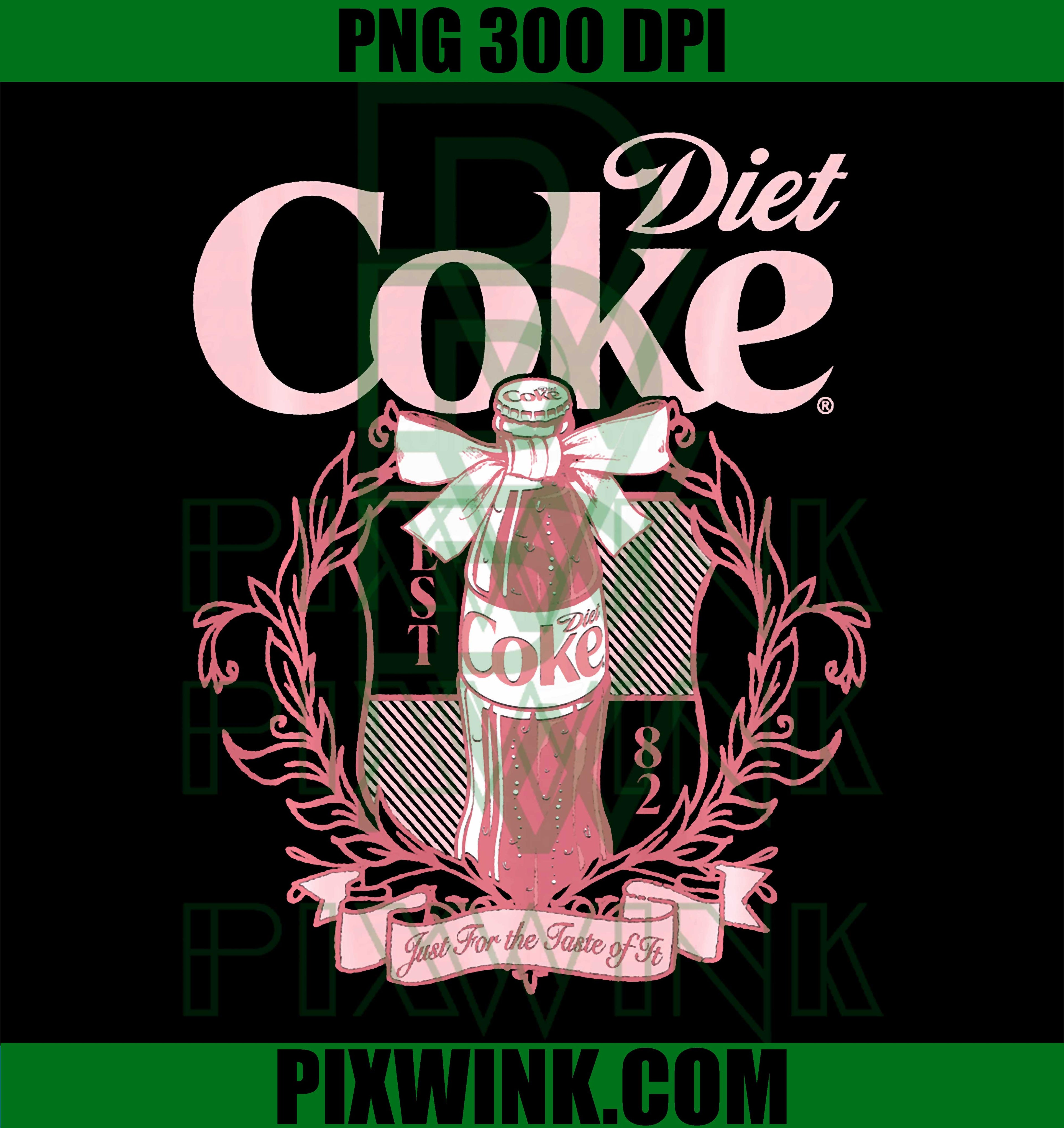 Diet Coke Retro PNG, Just For The Taste Of It Aesthetic PNG