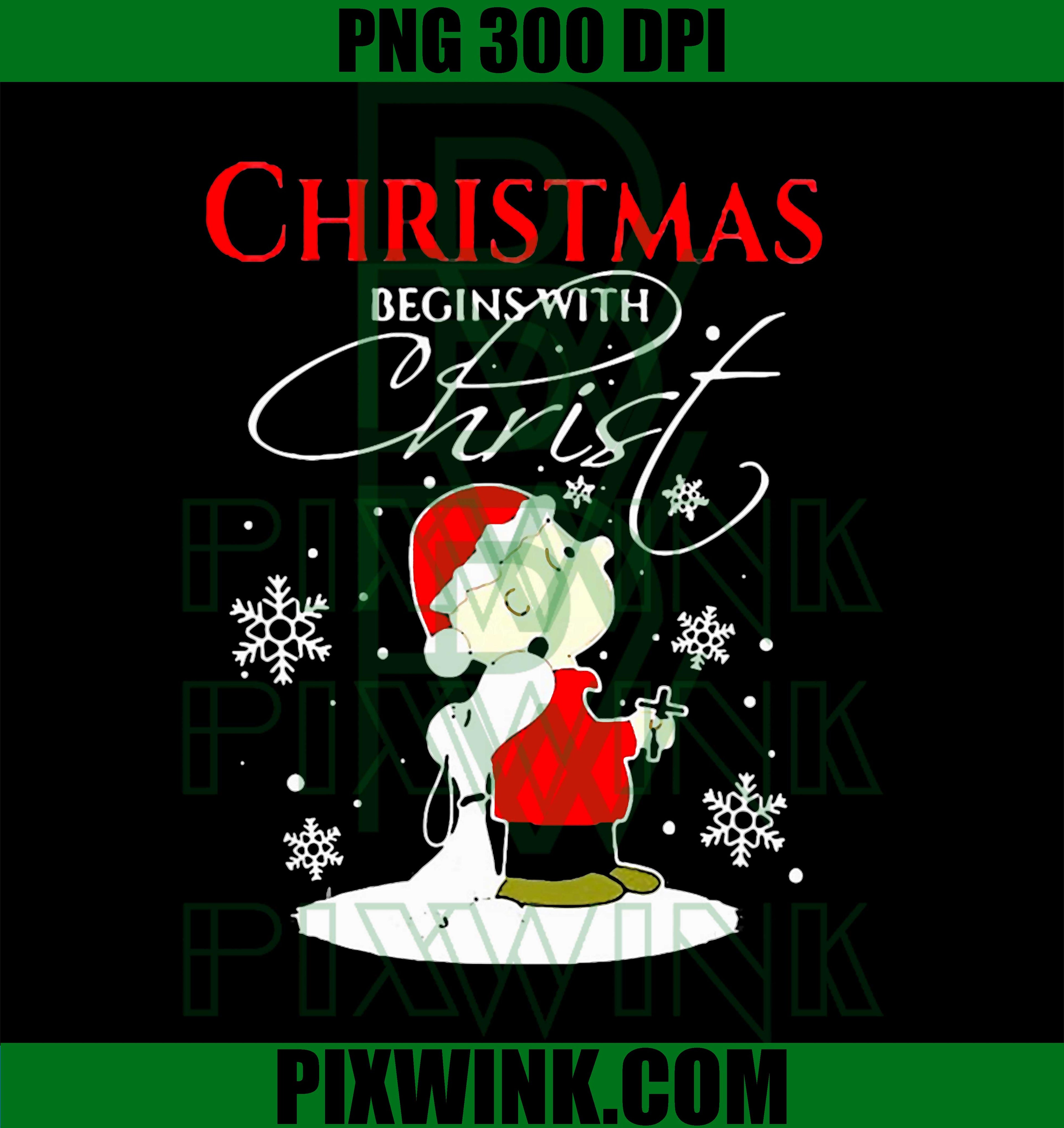 Christmas Begins with Christ PNG, Christian Christmas PNG, Jesus Christmas PNG
