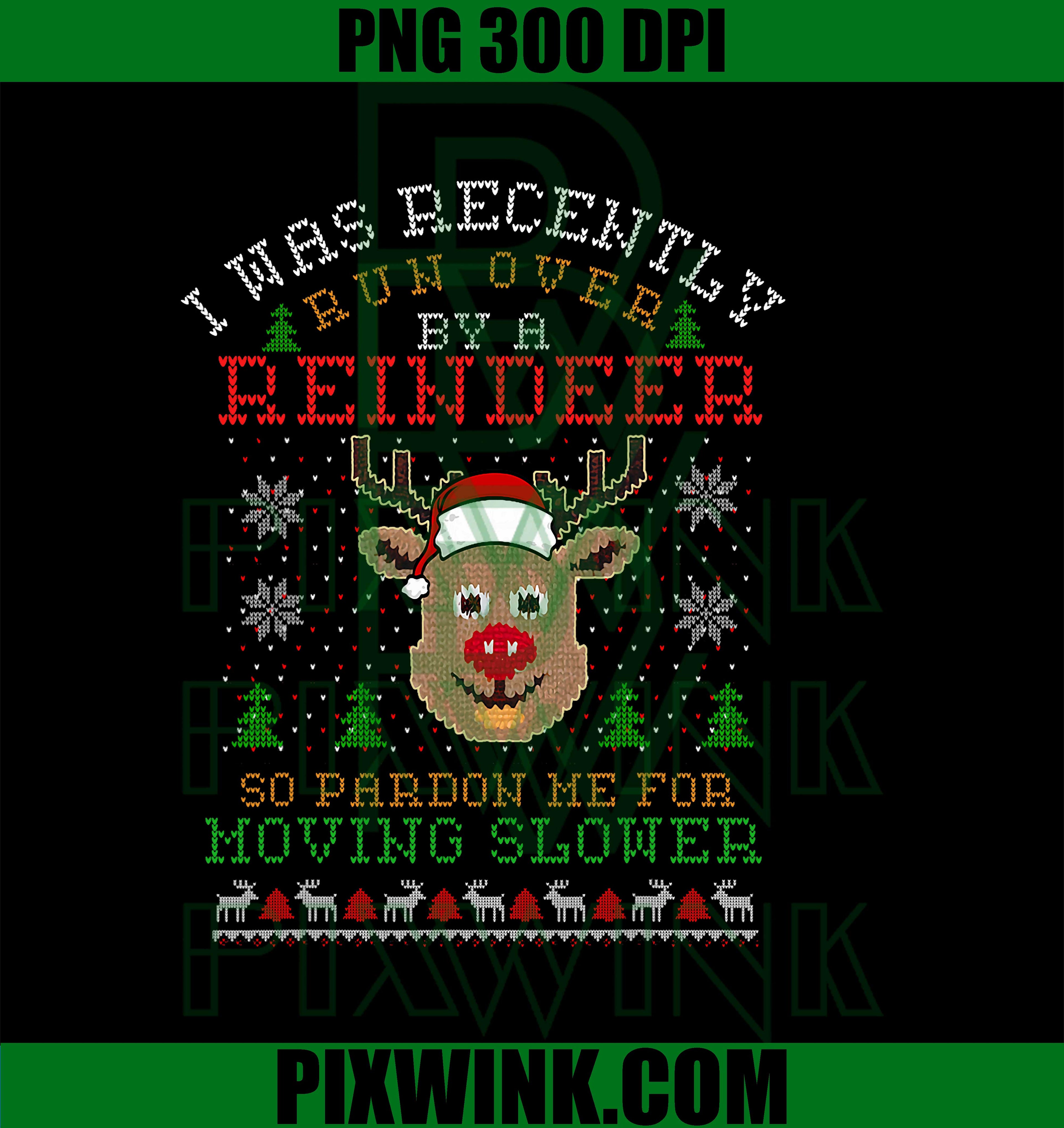 Funny Cute Reindeer Ugly Christmas Family Matching PNG