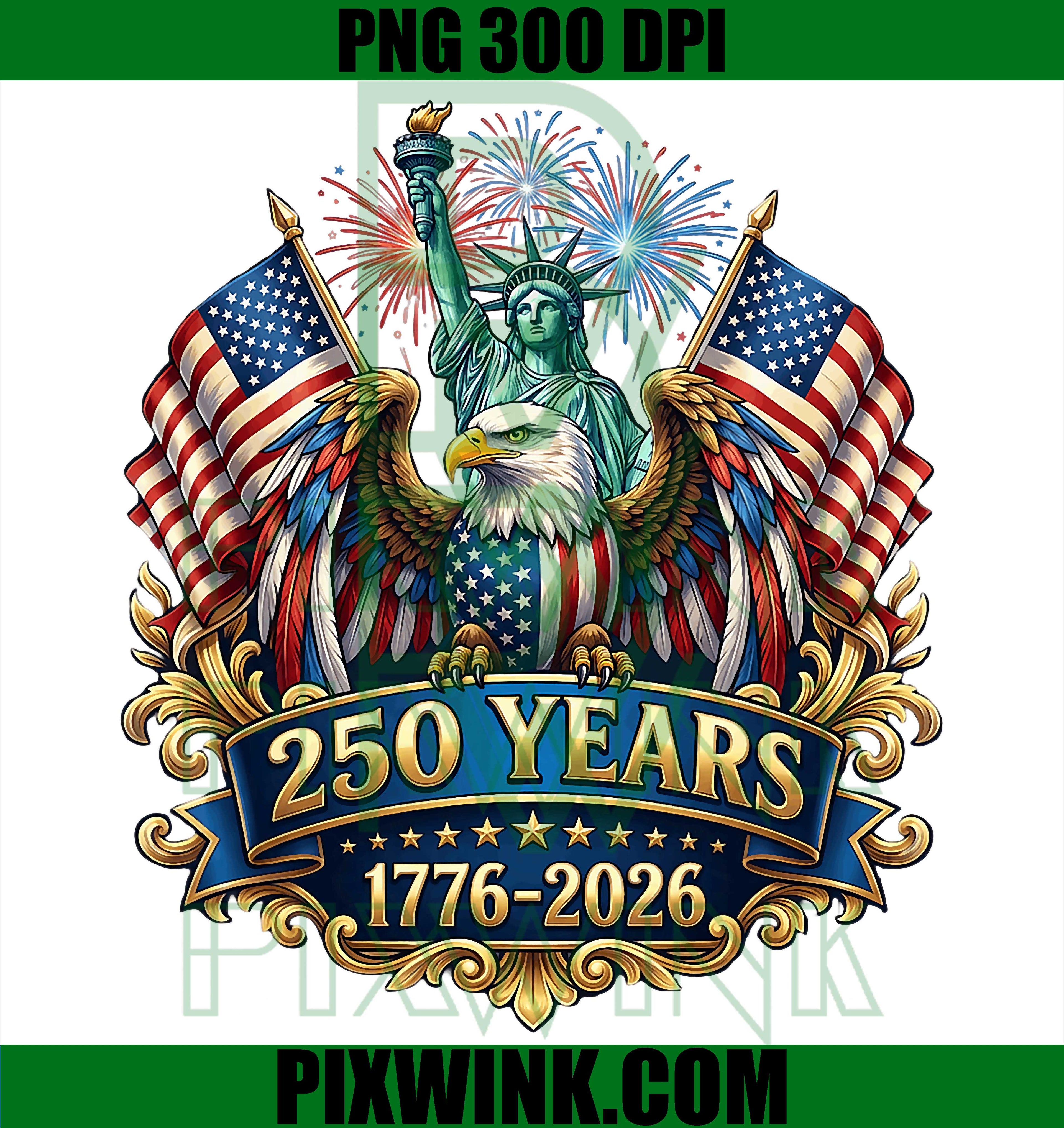 USA 250th Anniversary PNG, America Patriotic PNG 4th Of July Flag Design