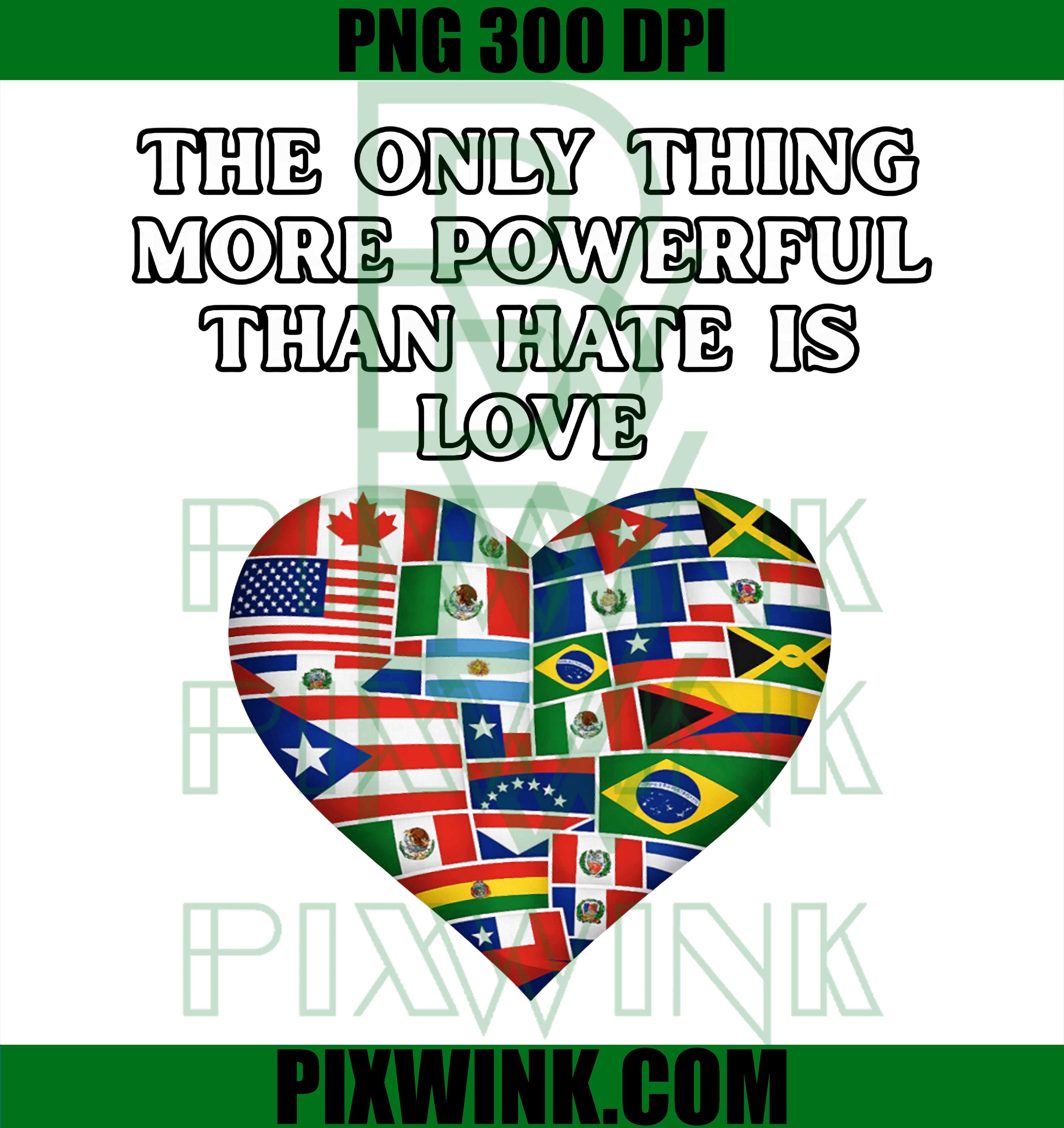 The Only Thing More Powerful Than Love PNG, Inspirational Retro Graphic Design PNG