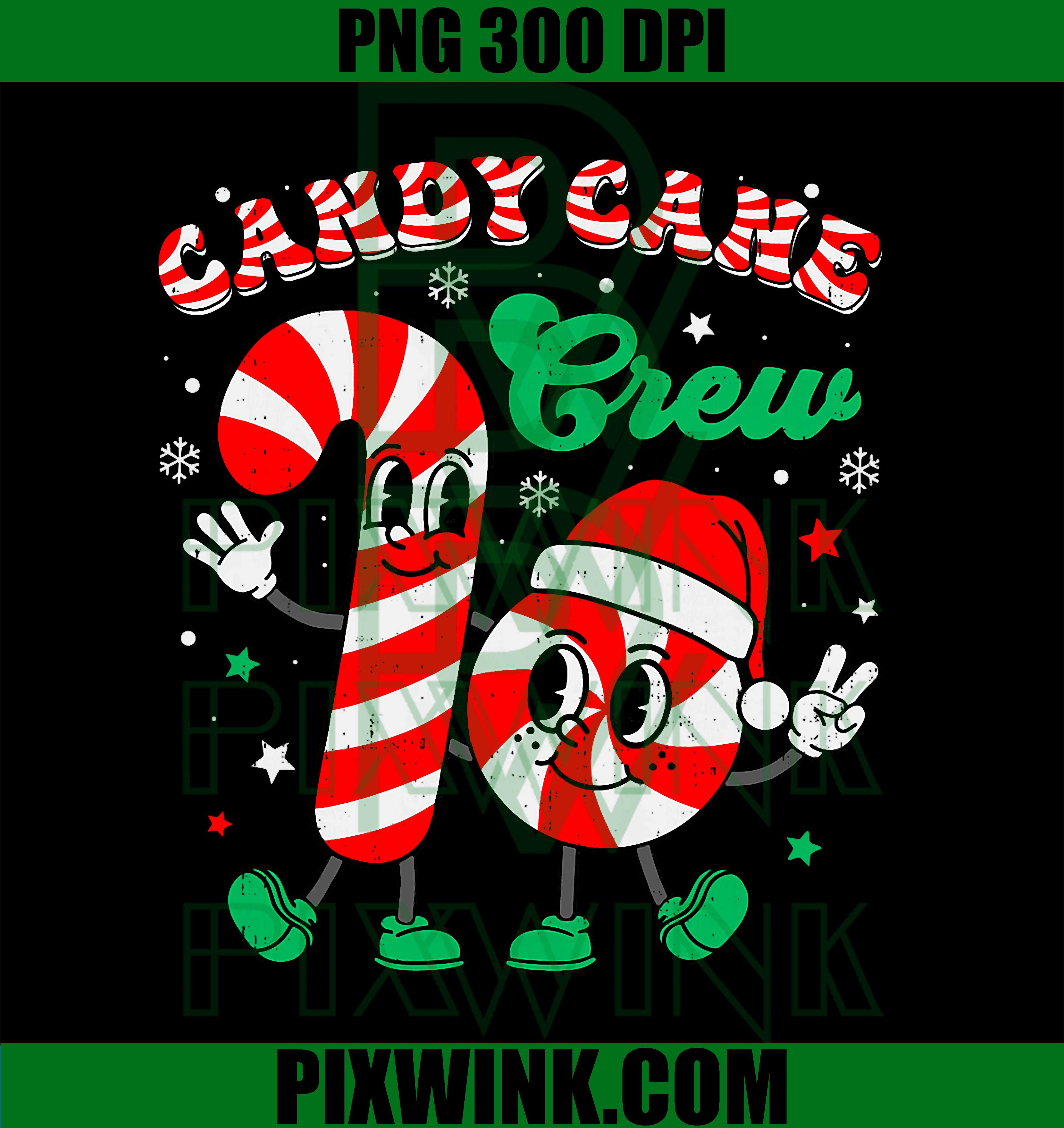 Christmas Cute Candy Cane Crew Xmas Holiday Toddler PNG