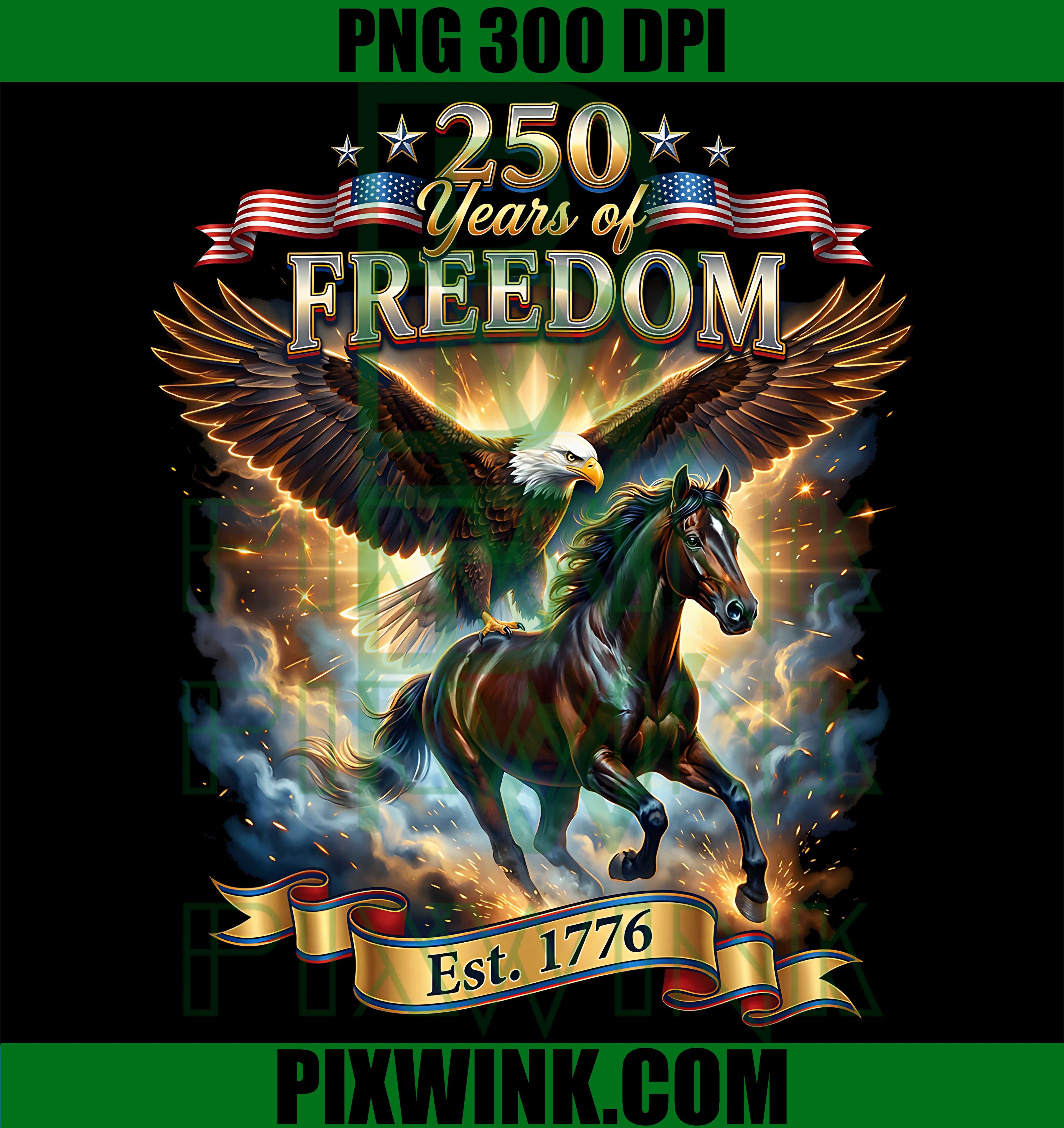 Official 250th Anniversary PNG, USA Freedom 1776 2026 PNG, July 4 Patriotic PNG