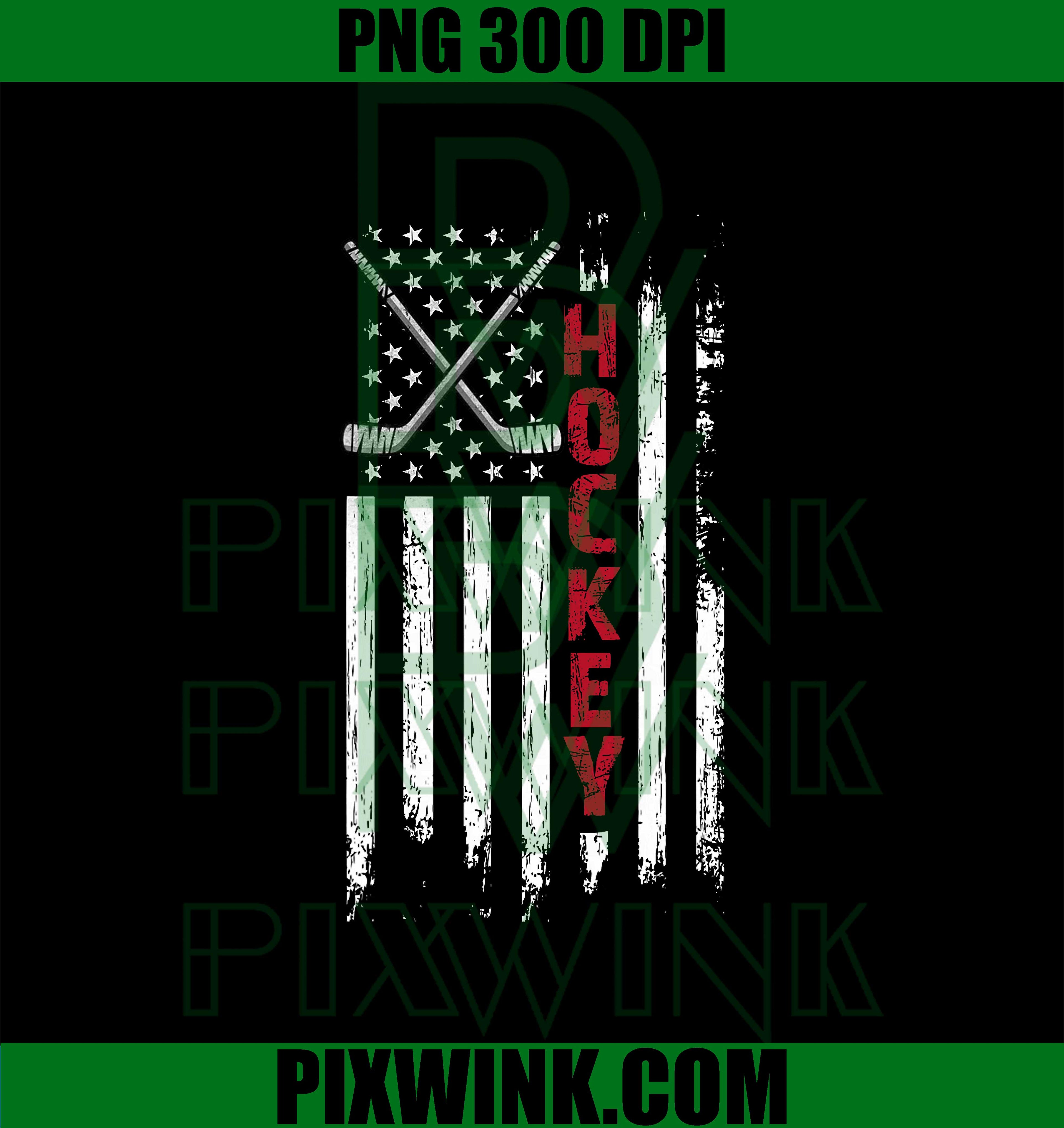 American Flag Hockey USA Patriotic PNG