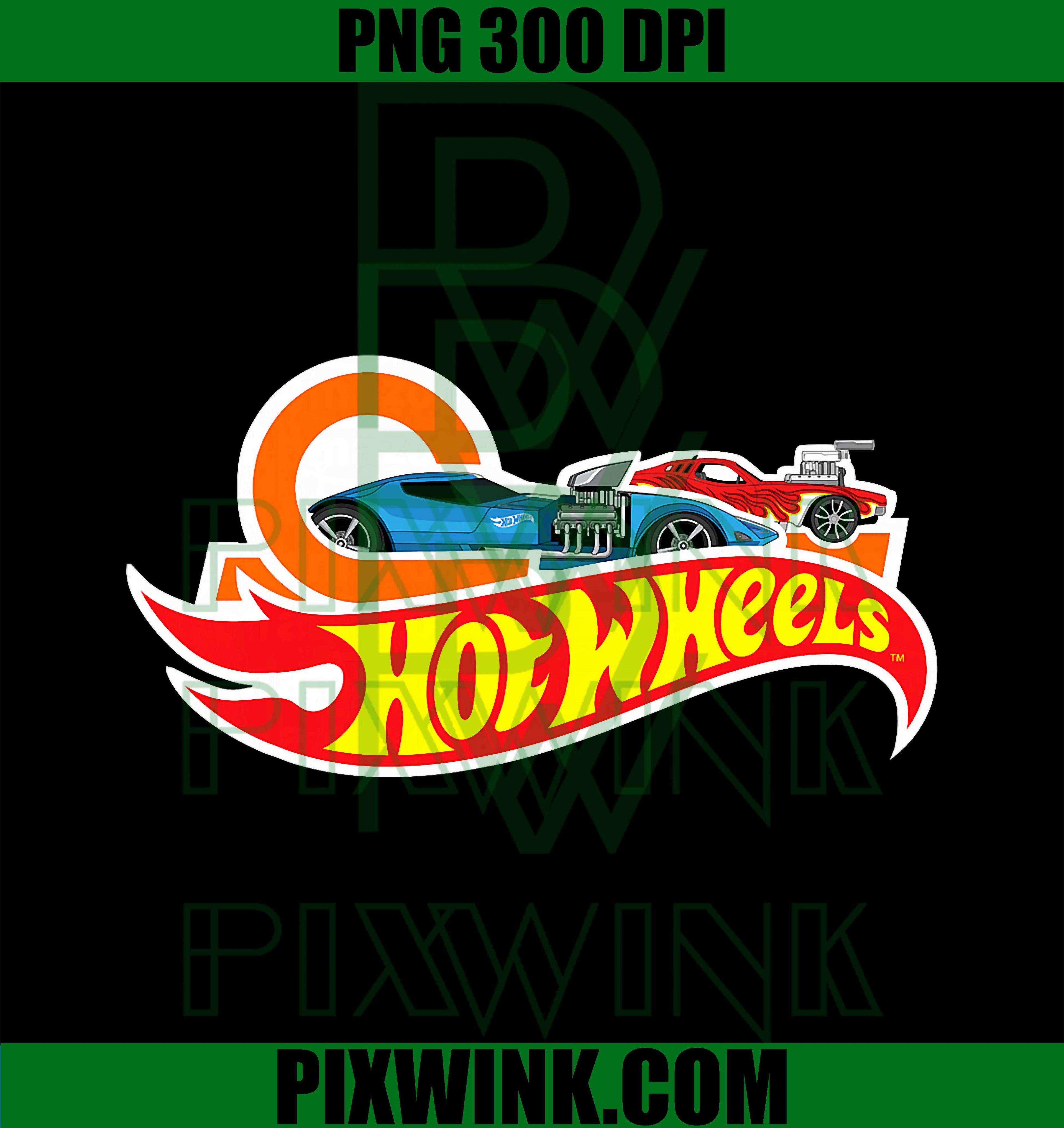 Hot Wheels Logo and Cars PNG