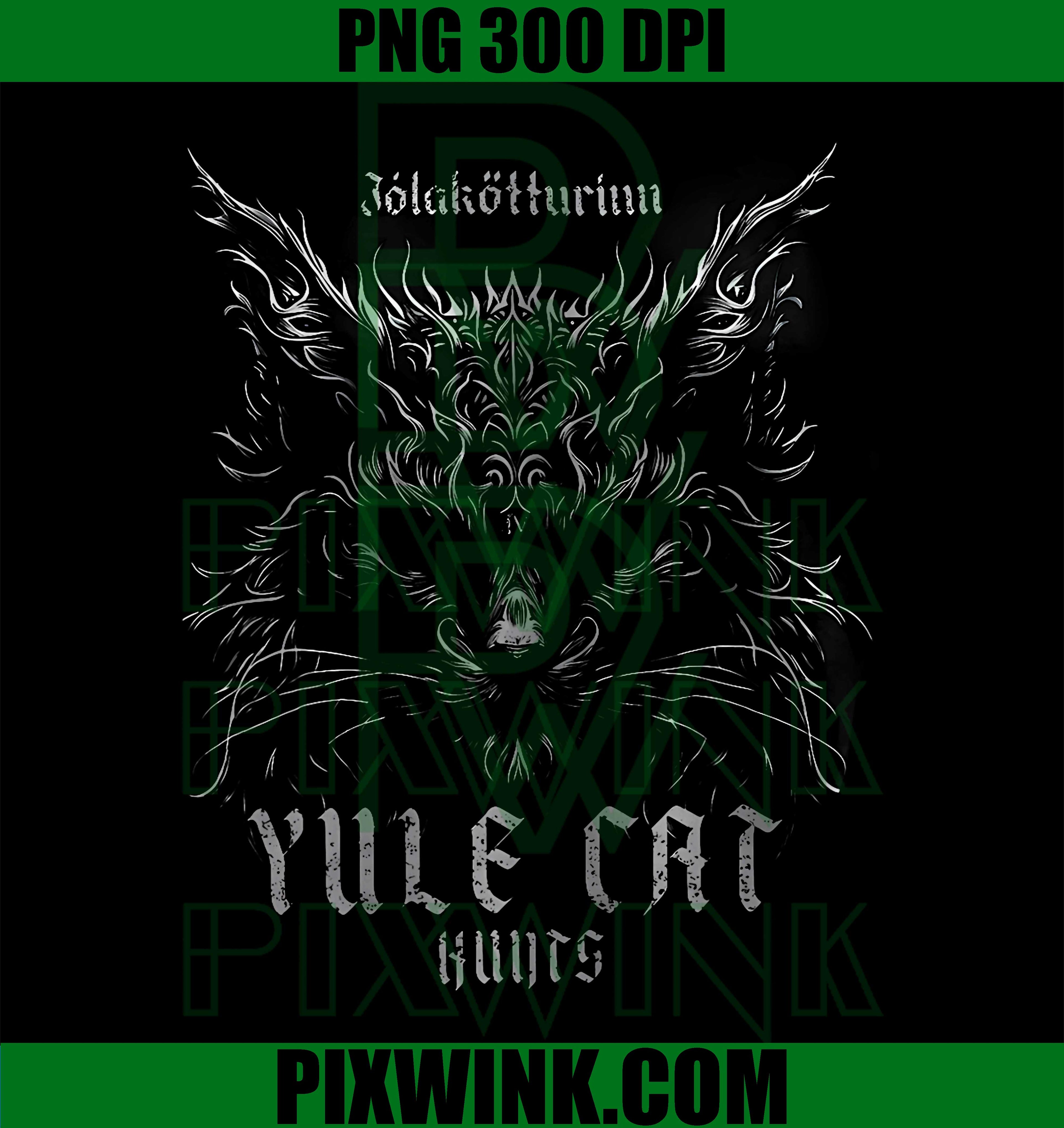 Funny Yule Cat, Icelandic Christmas Cat PNG