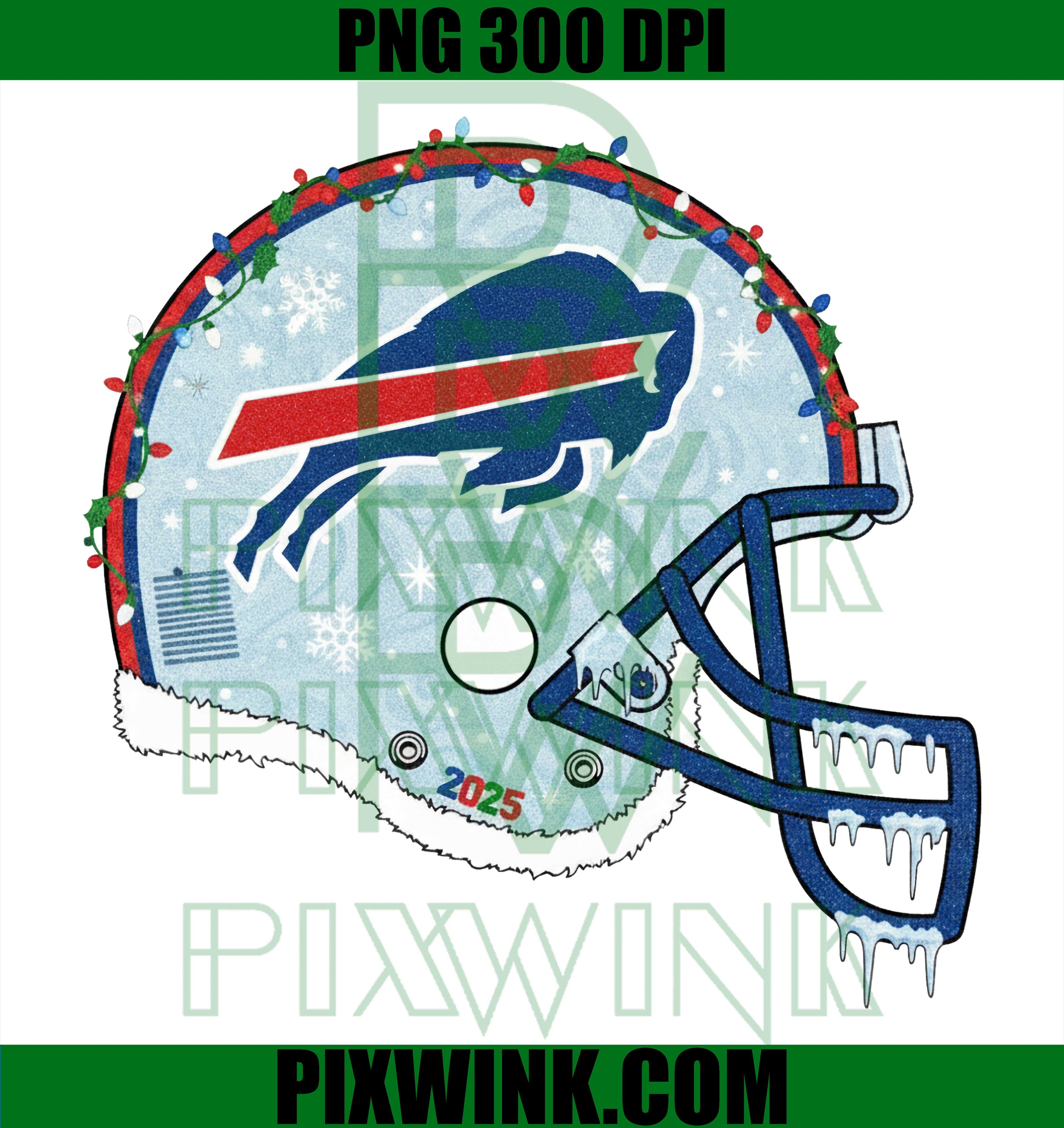 Football Helmet Christmas PNG, Buffalo Football Helmet Christmas PNG
