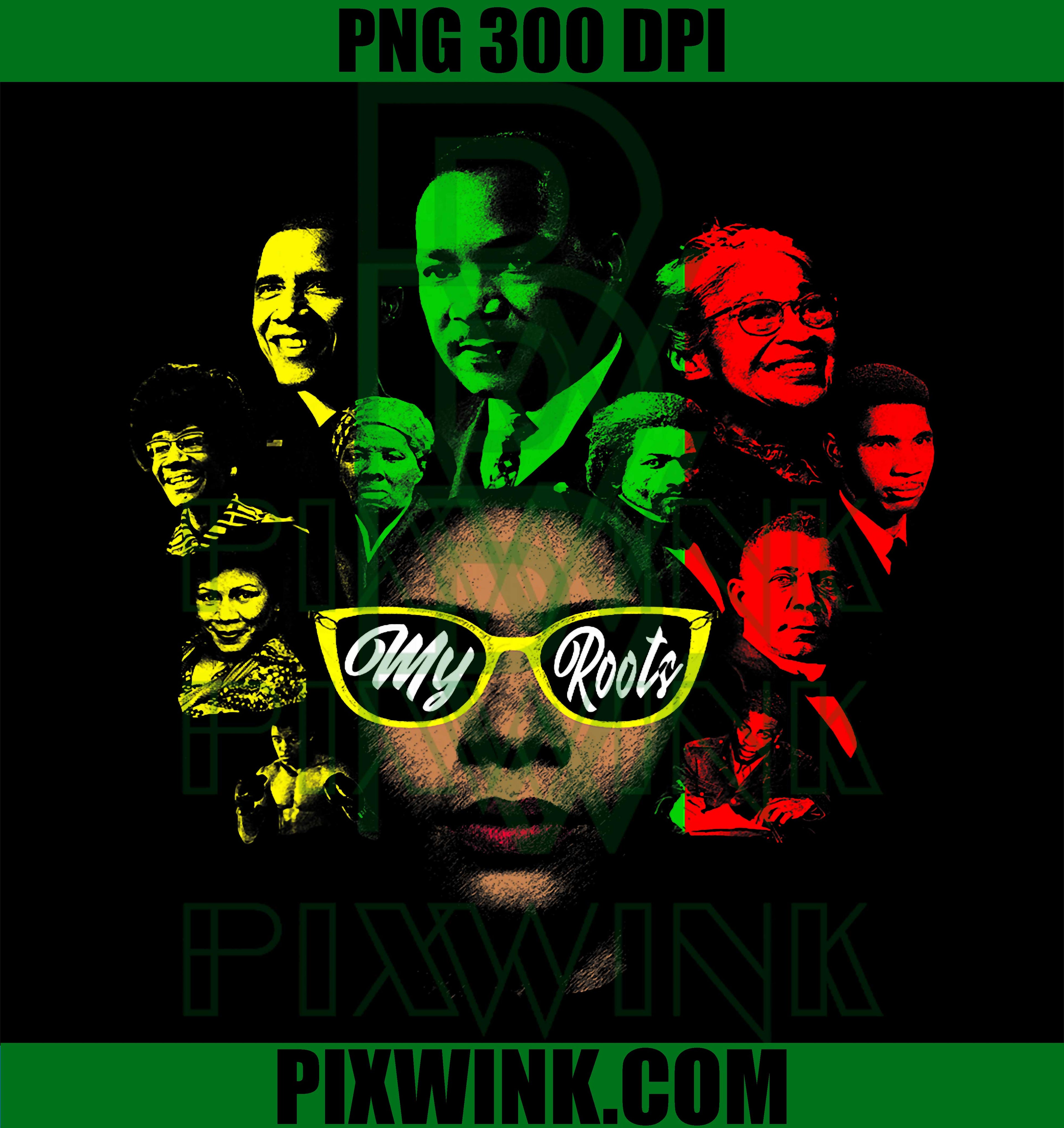 Black History Leaders Collage PNG, African American History Month PNG