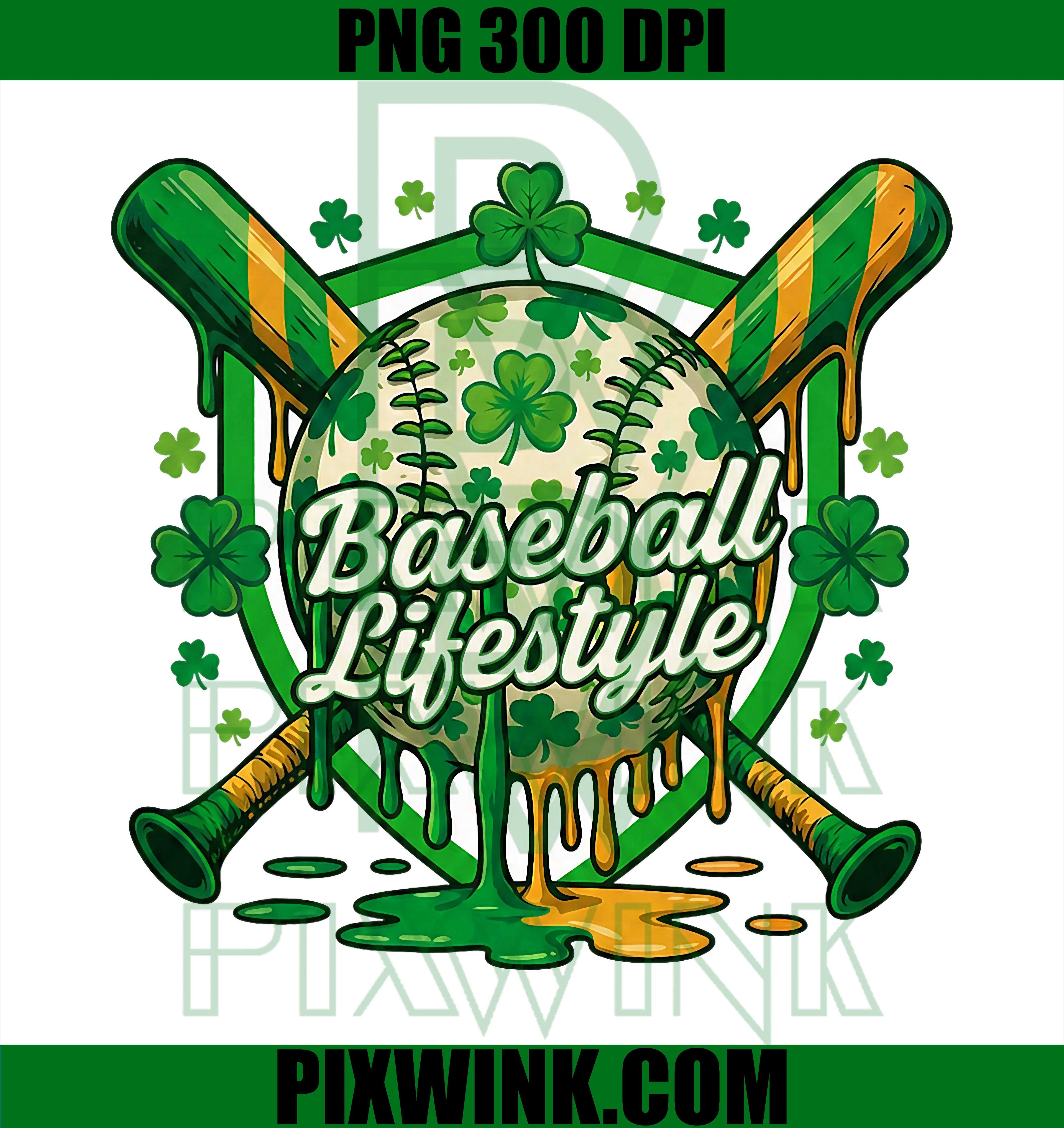 Baseball St Patricks Day PNG, Irish Lifestyle Design PNG