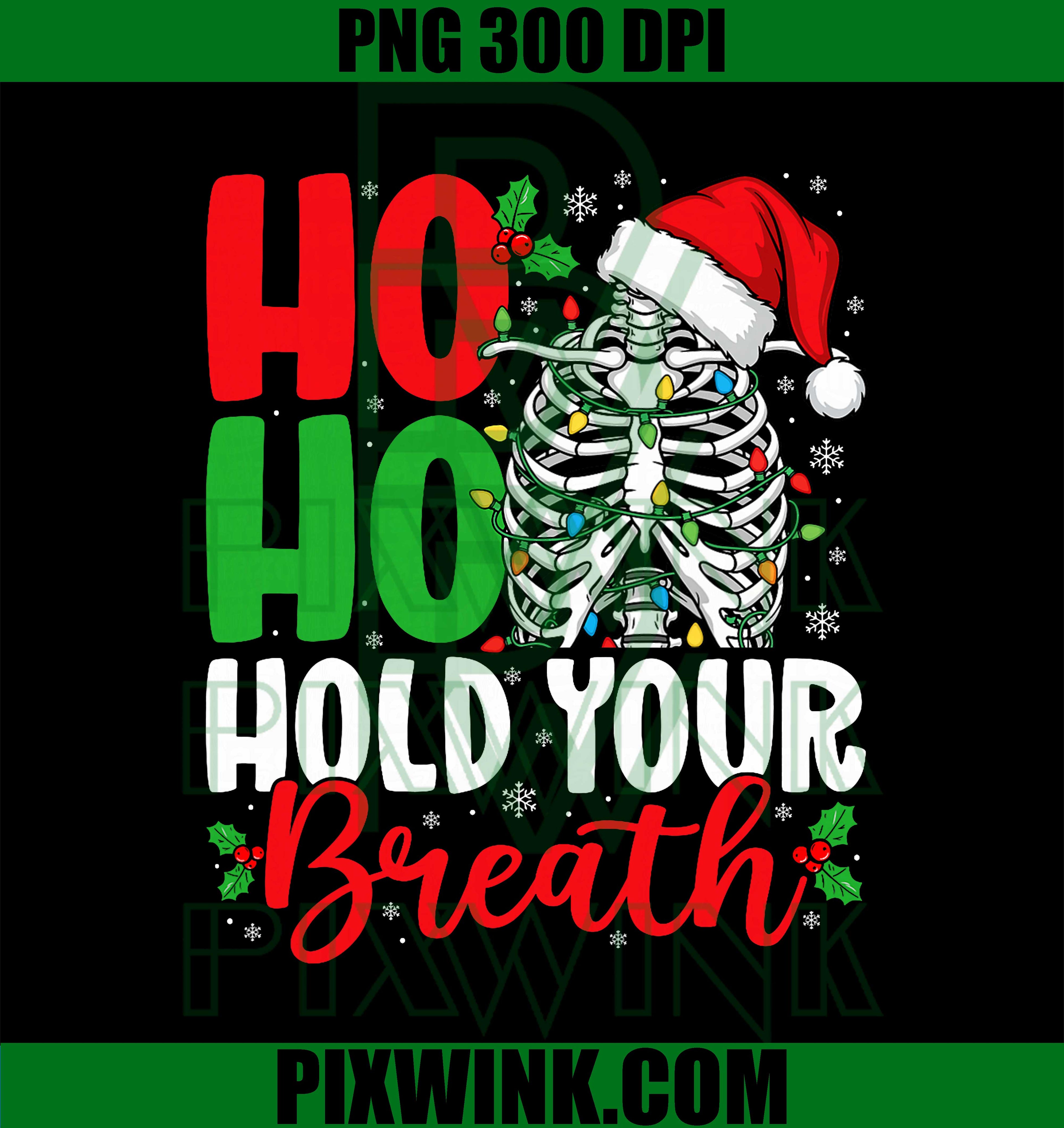 Funny Ho Ho Hold Your Breath Radiology Dept Xmas Tree Lights PNG