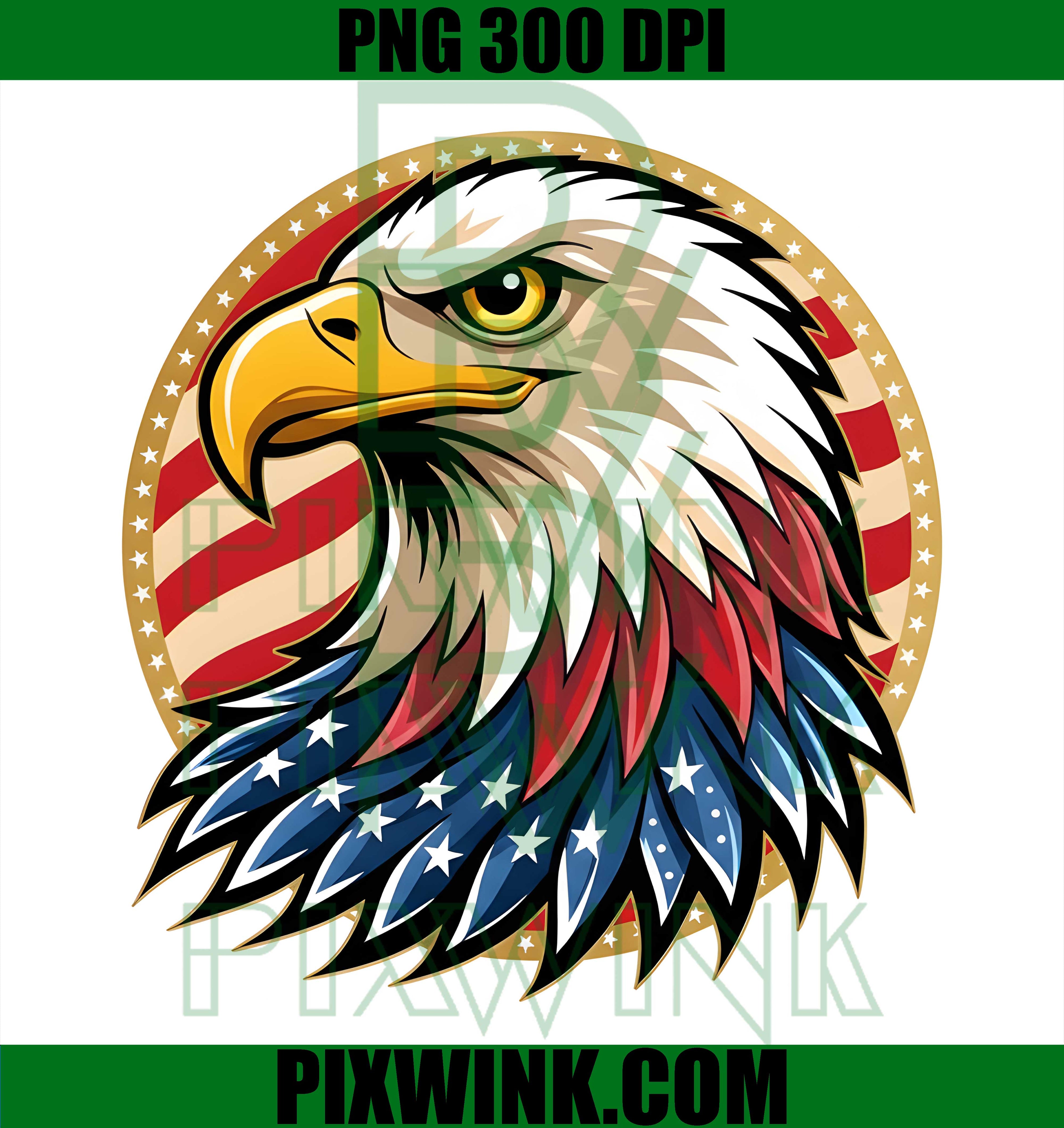Eagle USA PNG,  American Flag PNG, Patriotic PNG, 4th of July PNG