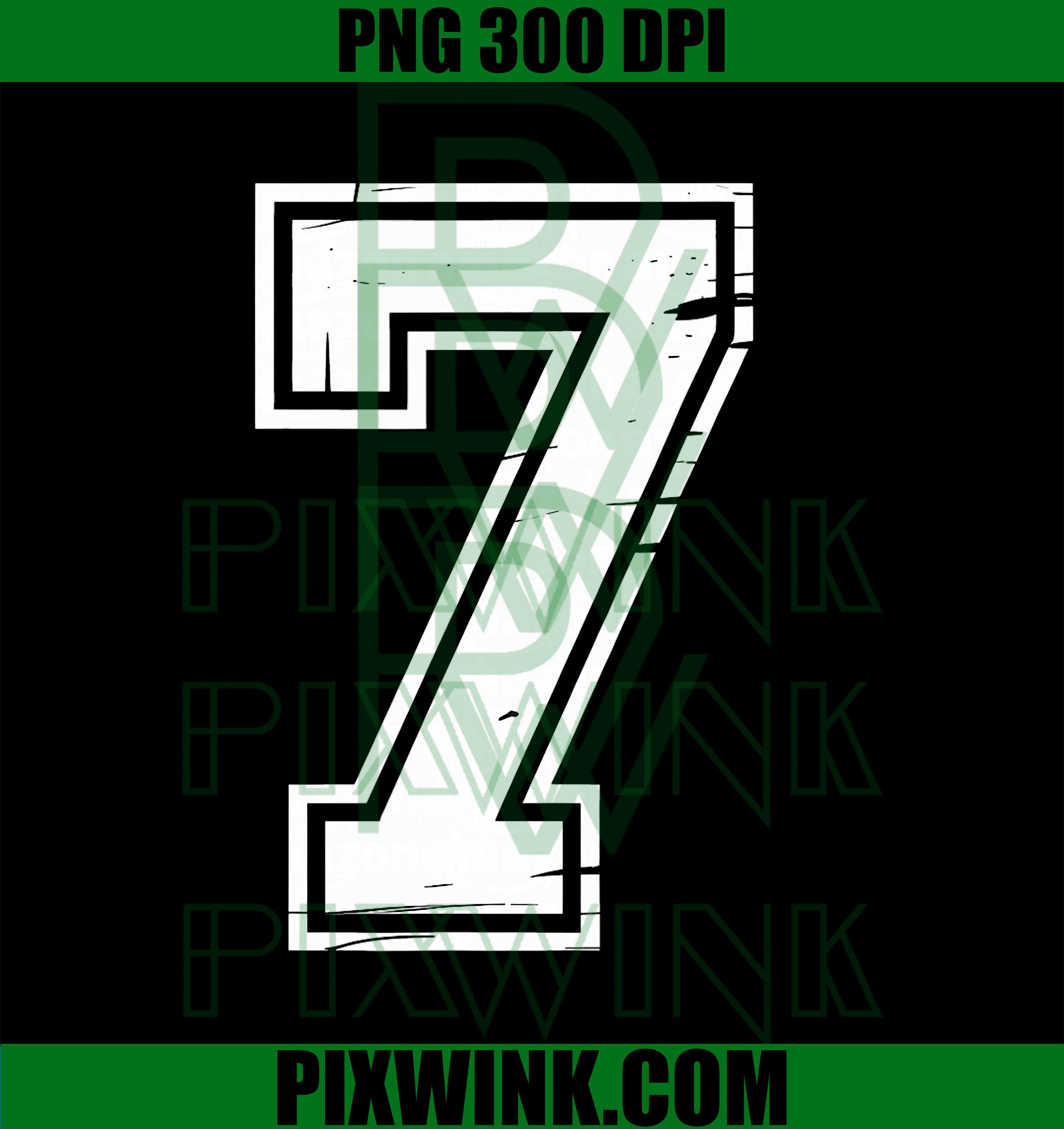7 Number 67 Six Seven Meme PNG

