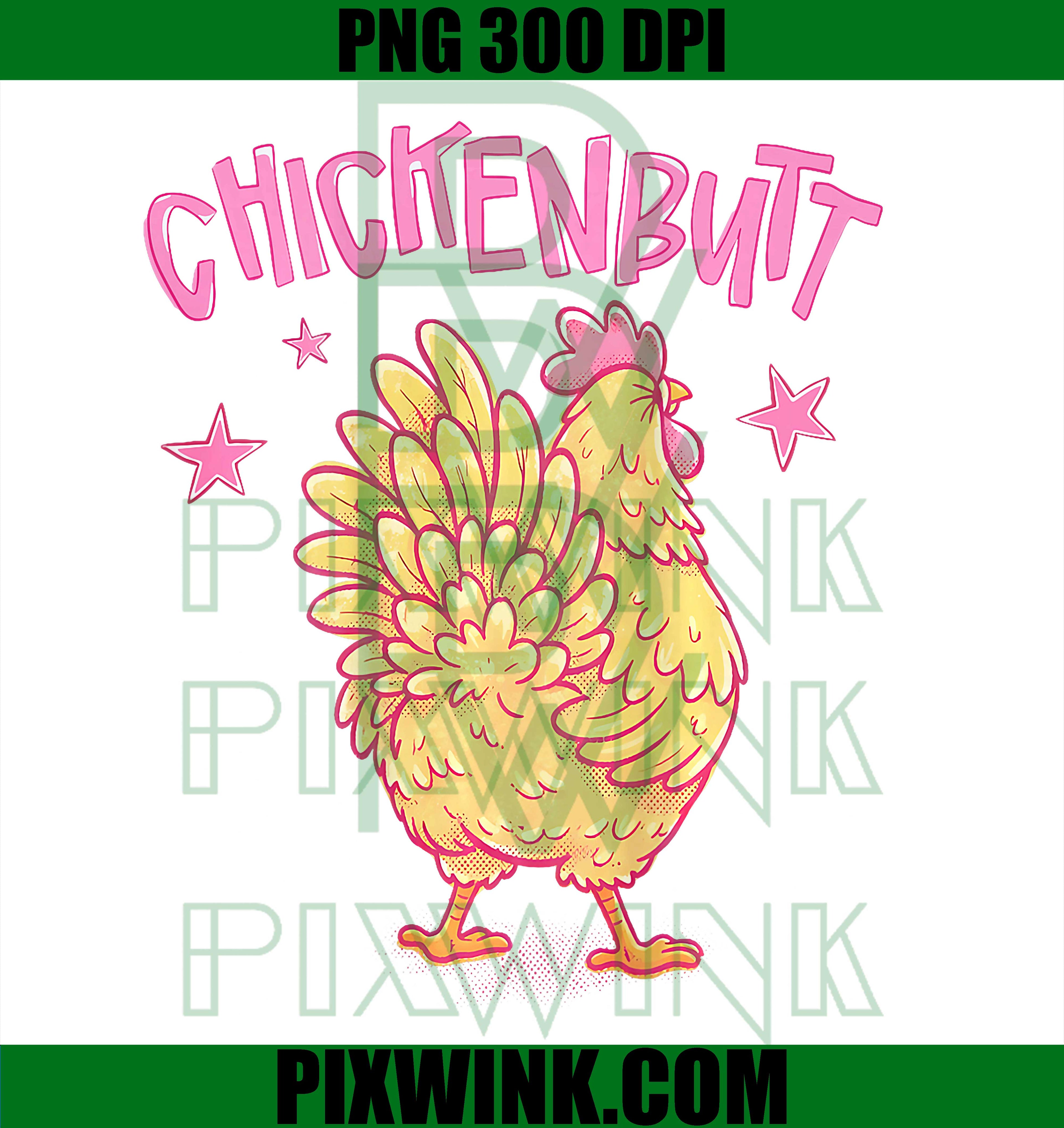 Guess What Chicken Butt Funny Chicken Meme Humor PNG