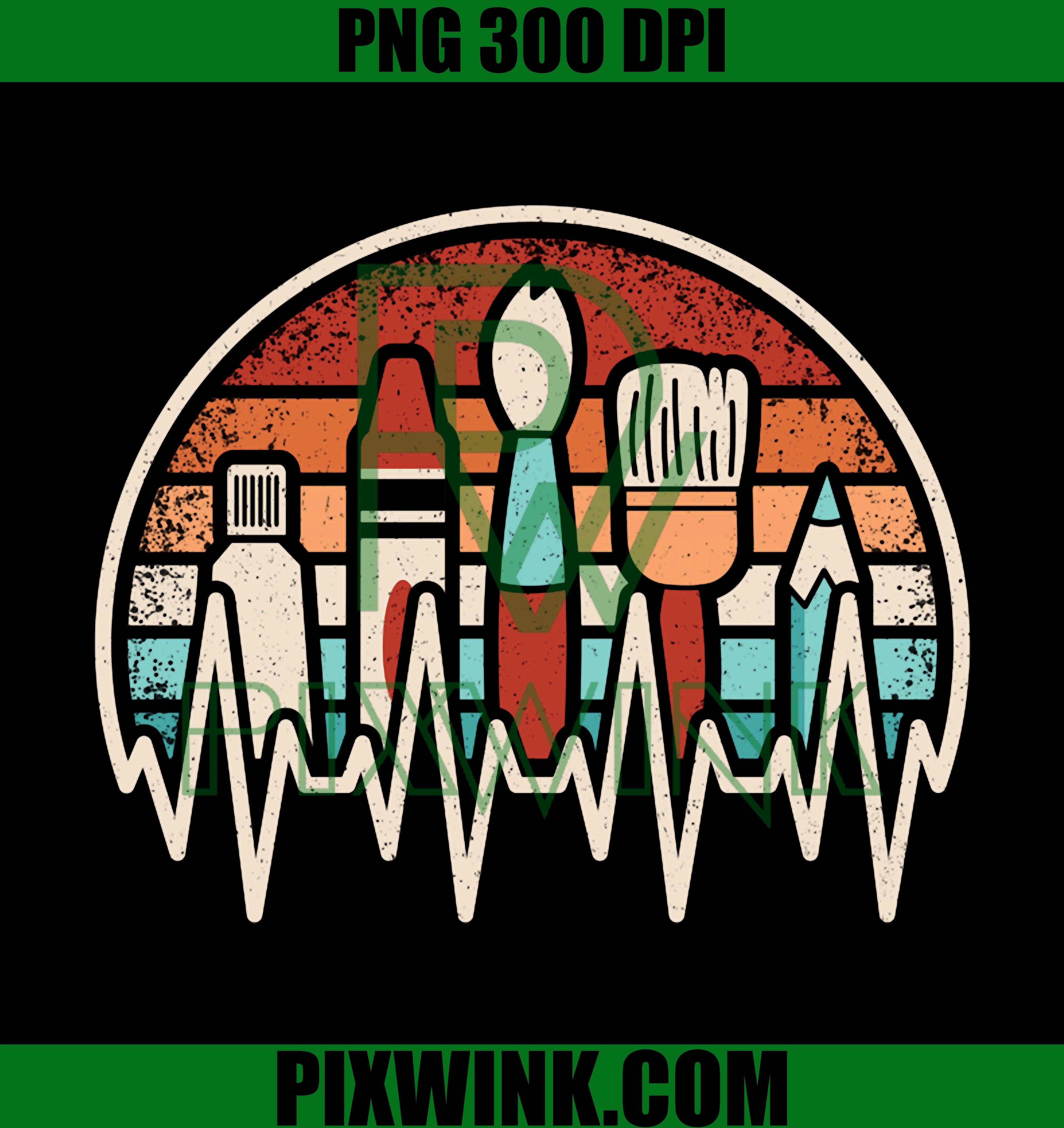 Funny Art Heartbeat PNG