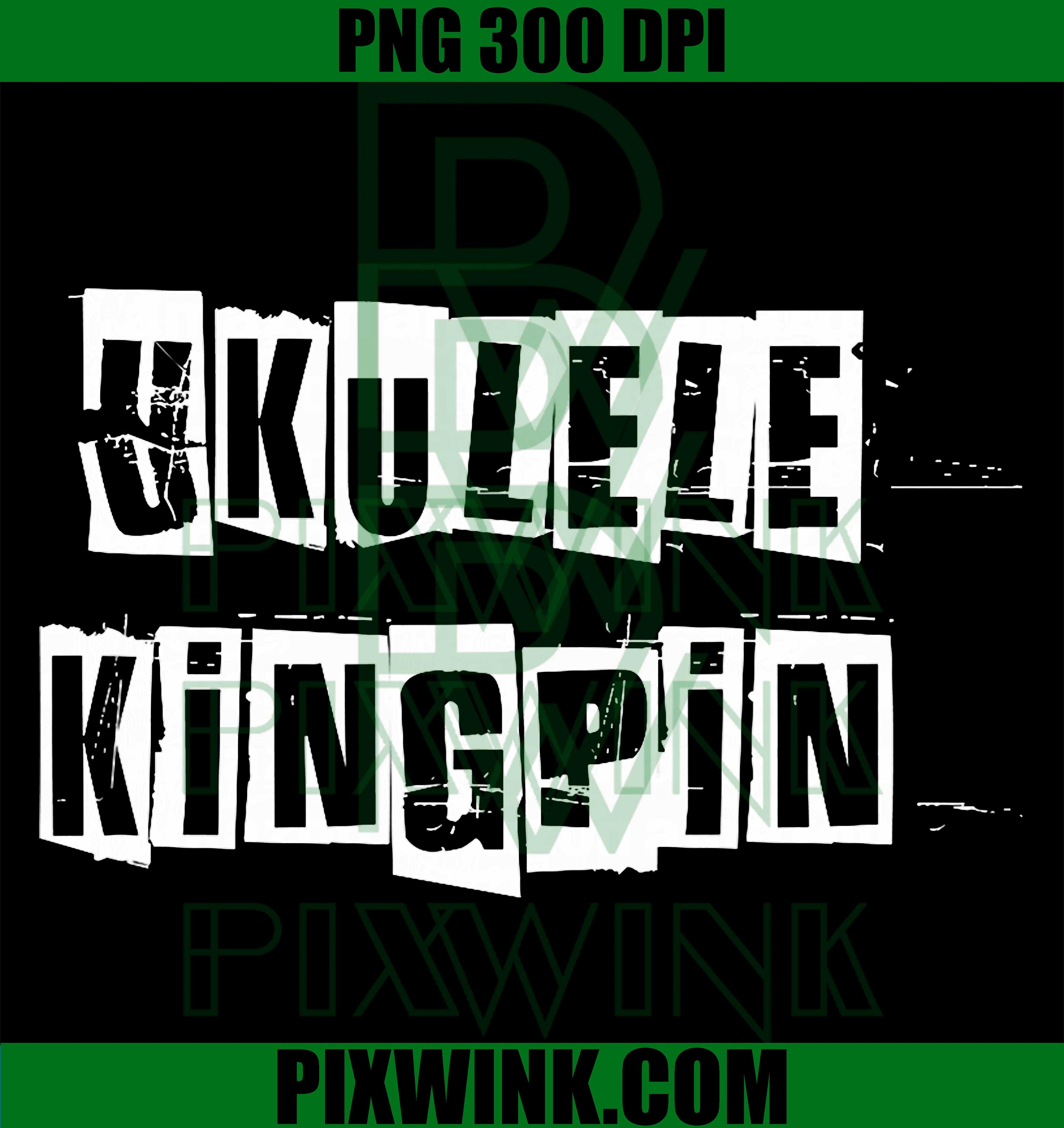 Ukulele Kingpin PNG, Music Guitar Ukulele Meme Design PNG