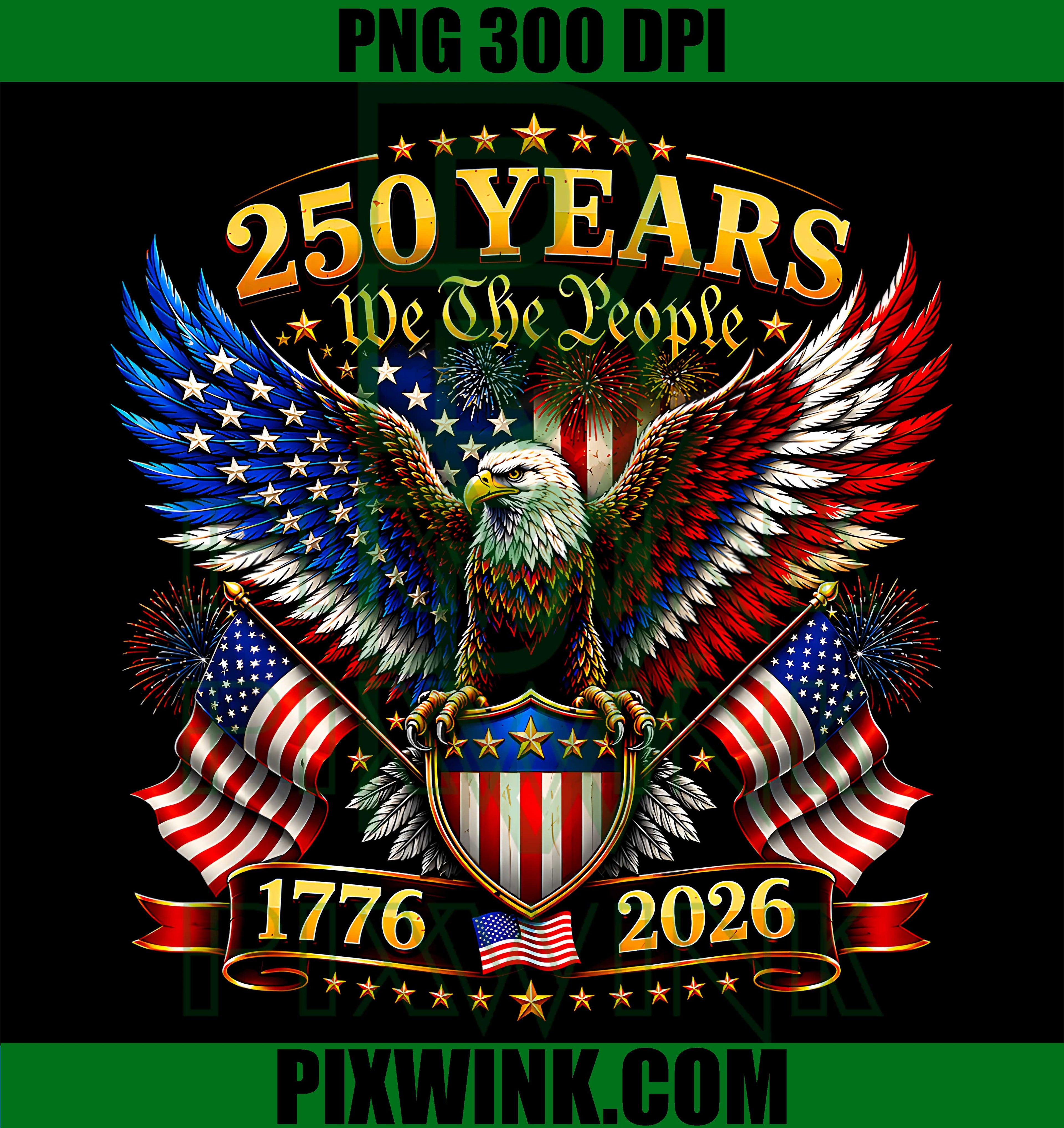 USA 250th Anniversary PNG, 4th Of July PNG, Patriotic America PNG