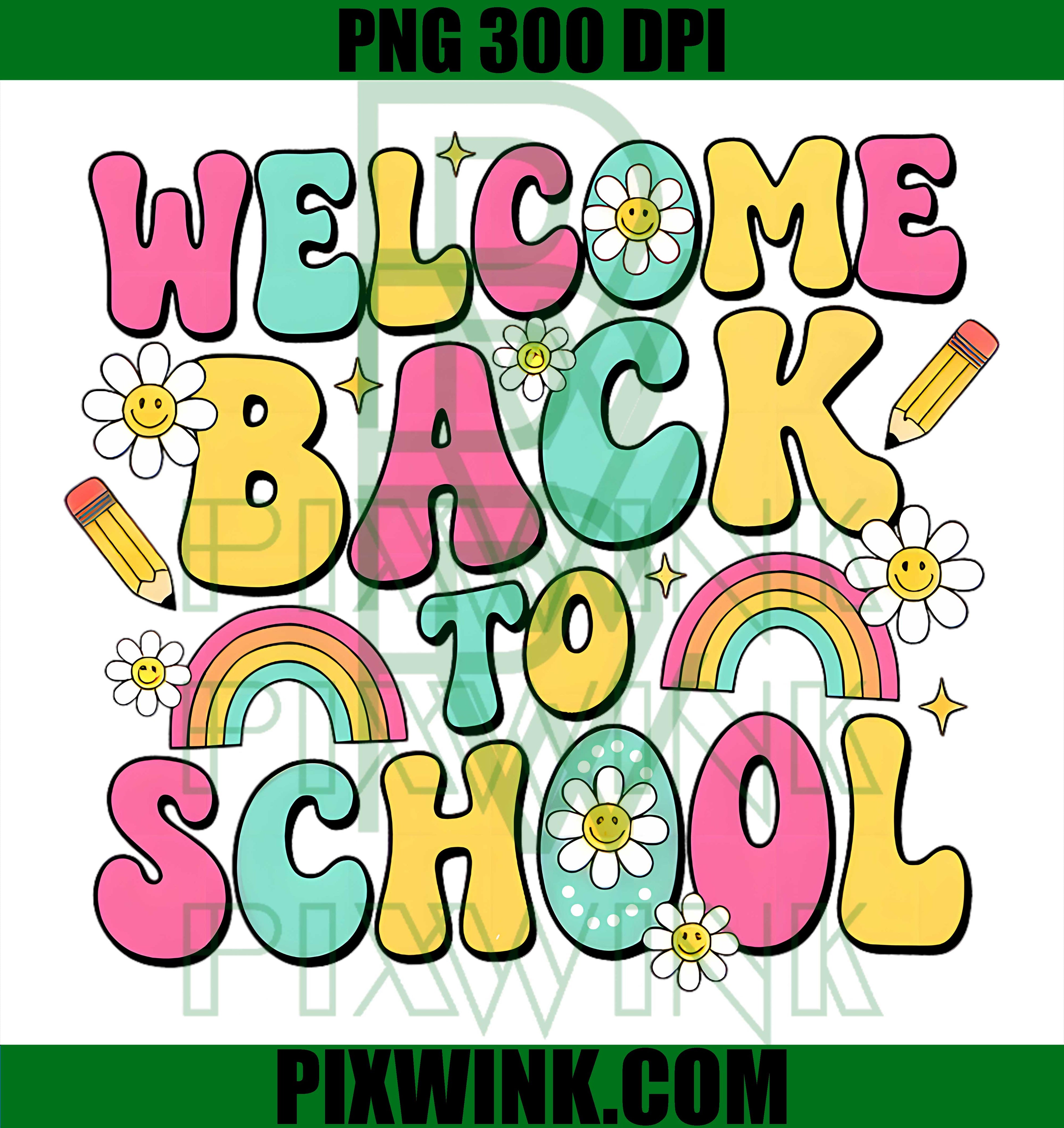 Retro Welcome Back To School Teacher Appreciation PNG, School Graphic