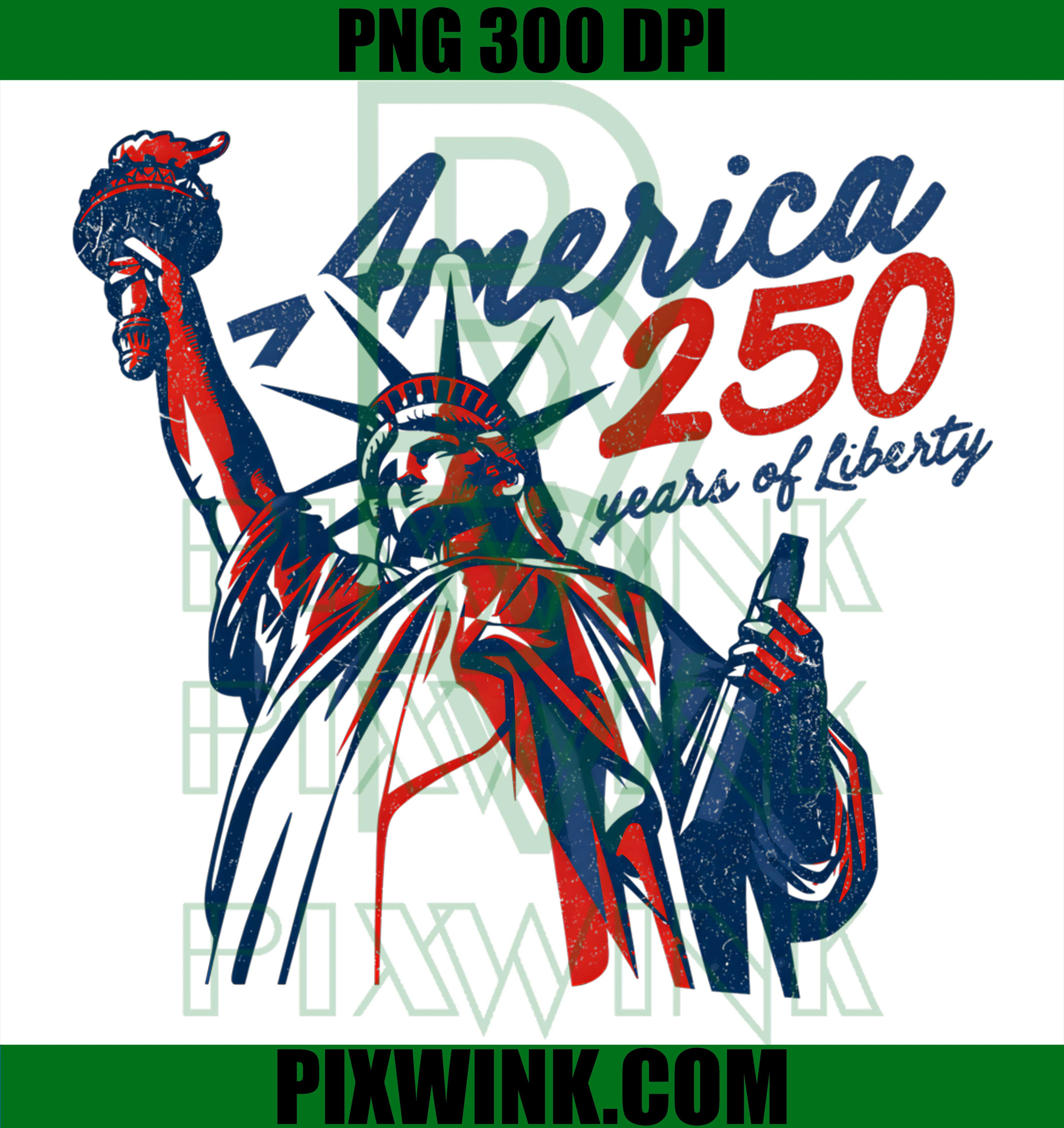 USA 250th Birthday PNG, Vintage Liberty PNG, Patriotic Freedom PNG