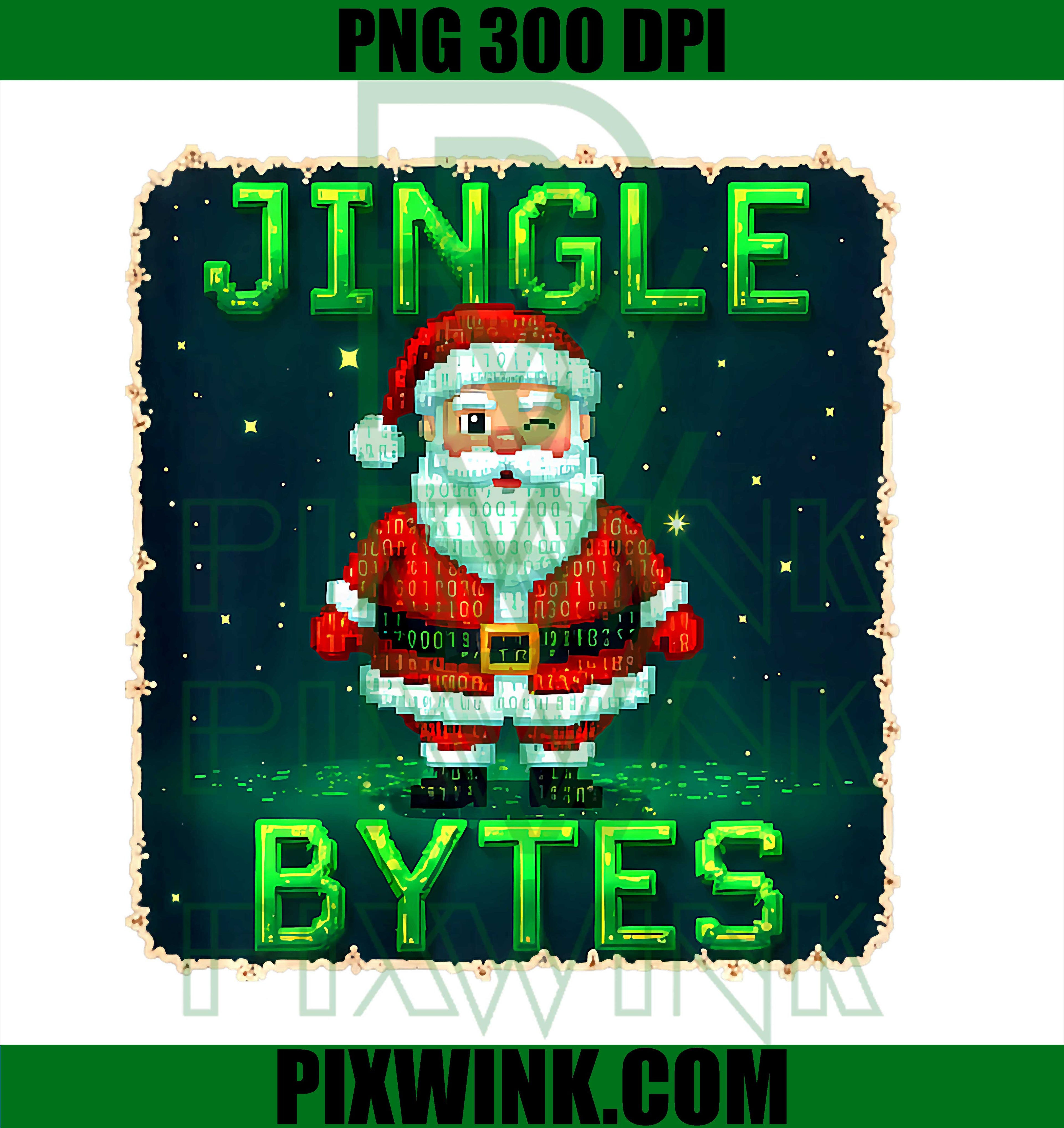Jingle Bytes Christmas Programmer, Coder Computer Engineer PNG