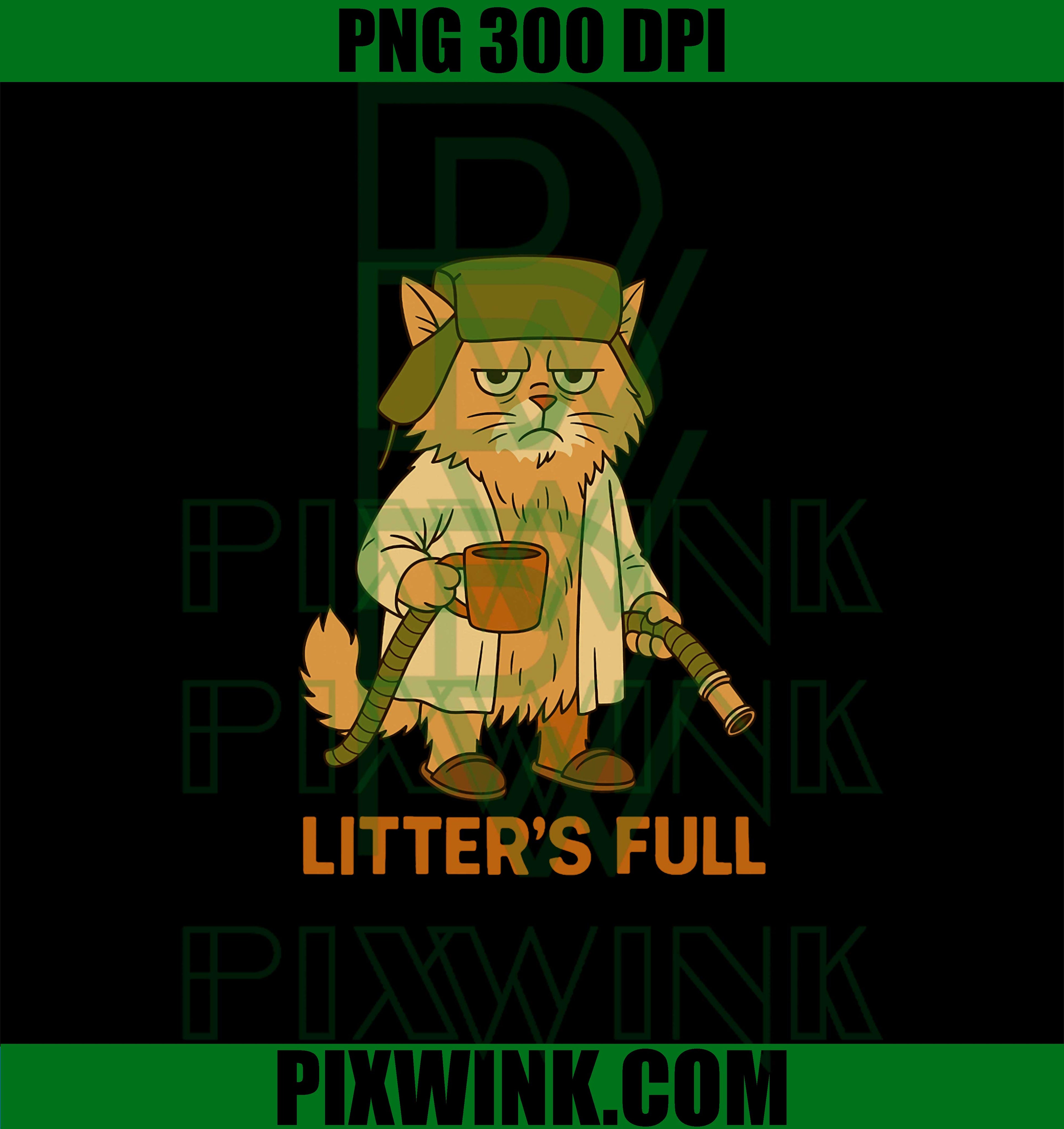 Litter’s Full Funny Cat Lovers Christmas PNG