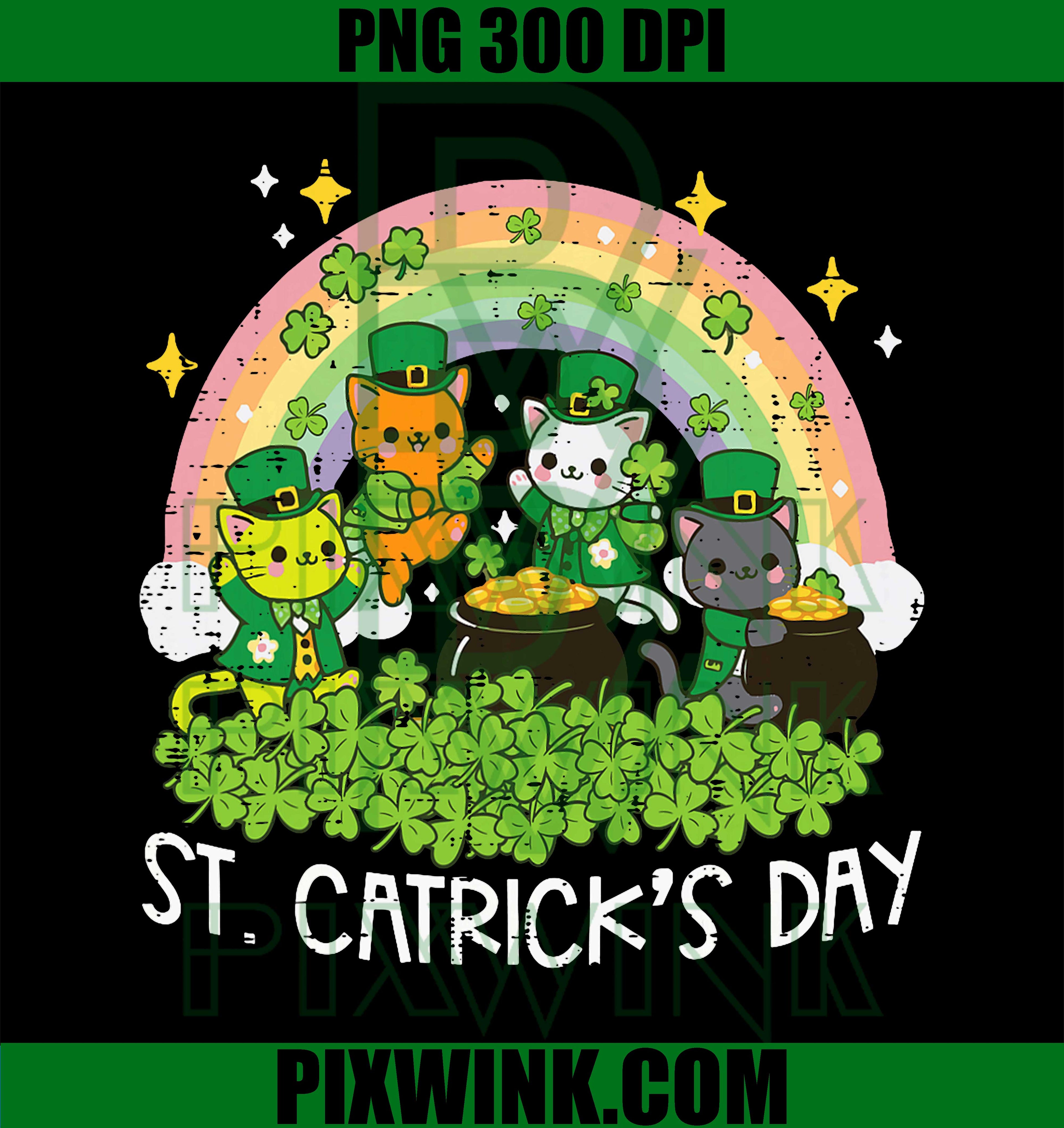 St. Patrick’s Day Cats, Catricks – Saint Patty’s PNG
