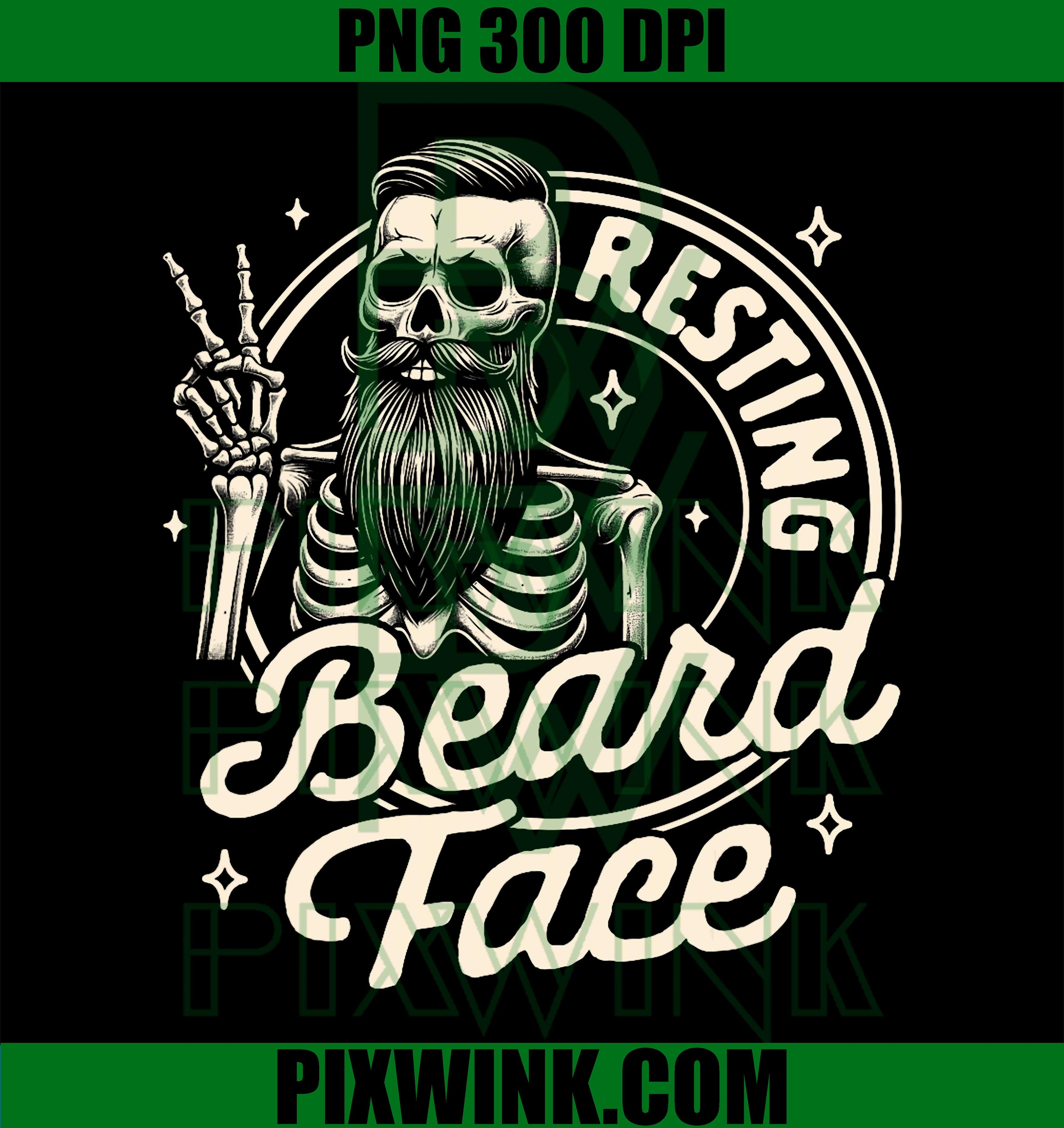 Bearded Dad Daddy Papa Father’s Day PNG, Resting Beard Face PNG